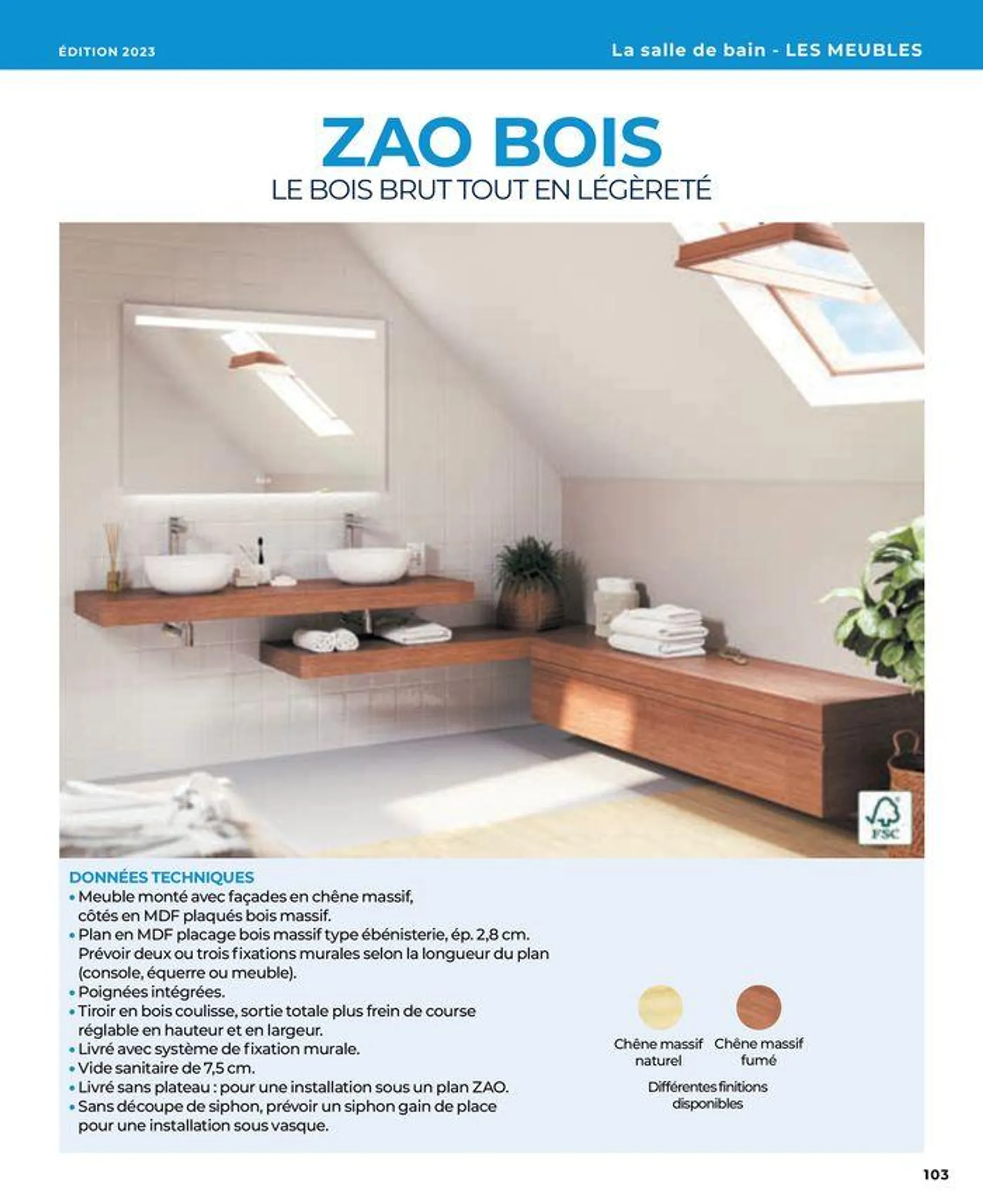 La salle de bain en toute sérénité du 17 janvier au 31 août 2024 - Catalogue page 103