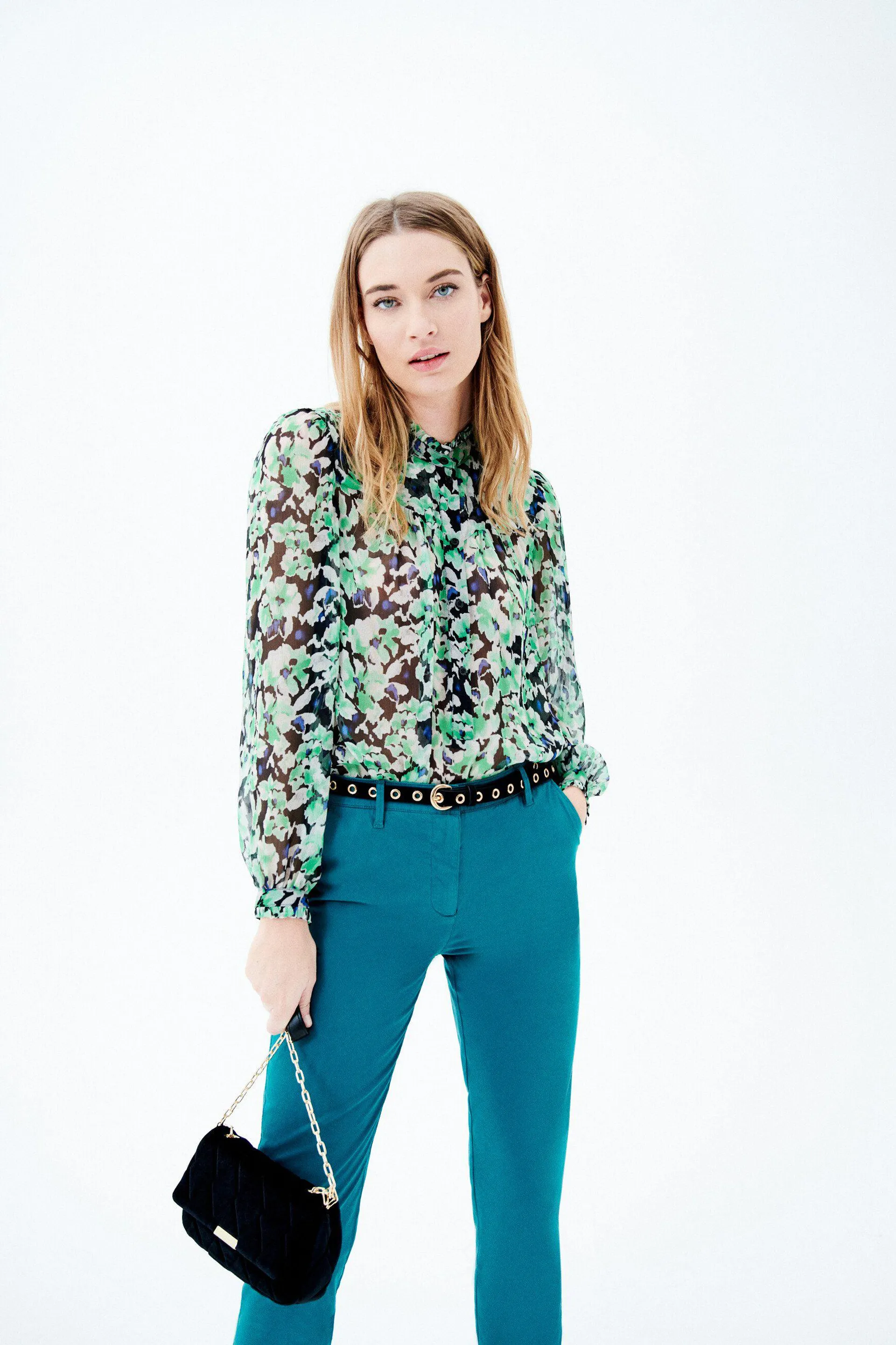 Blouse cinzia vert menthe femme