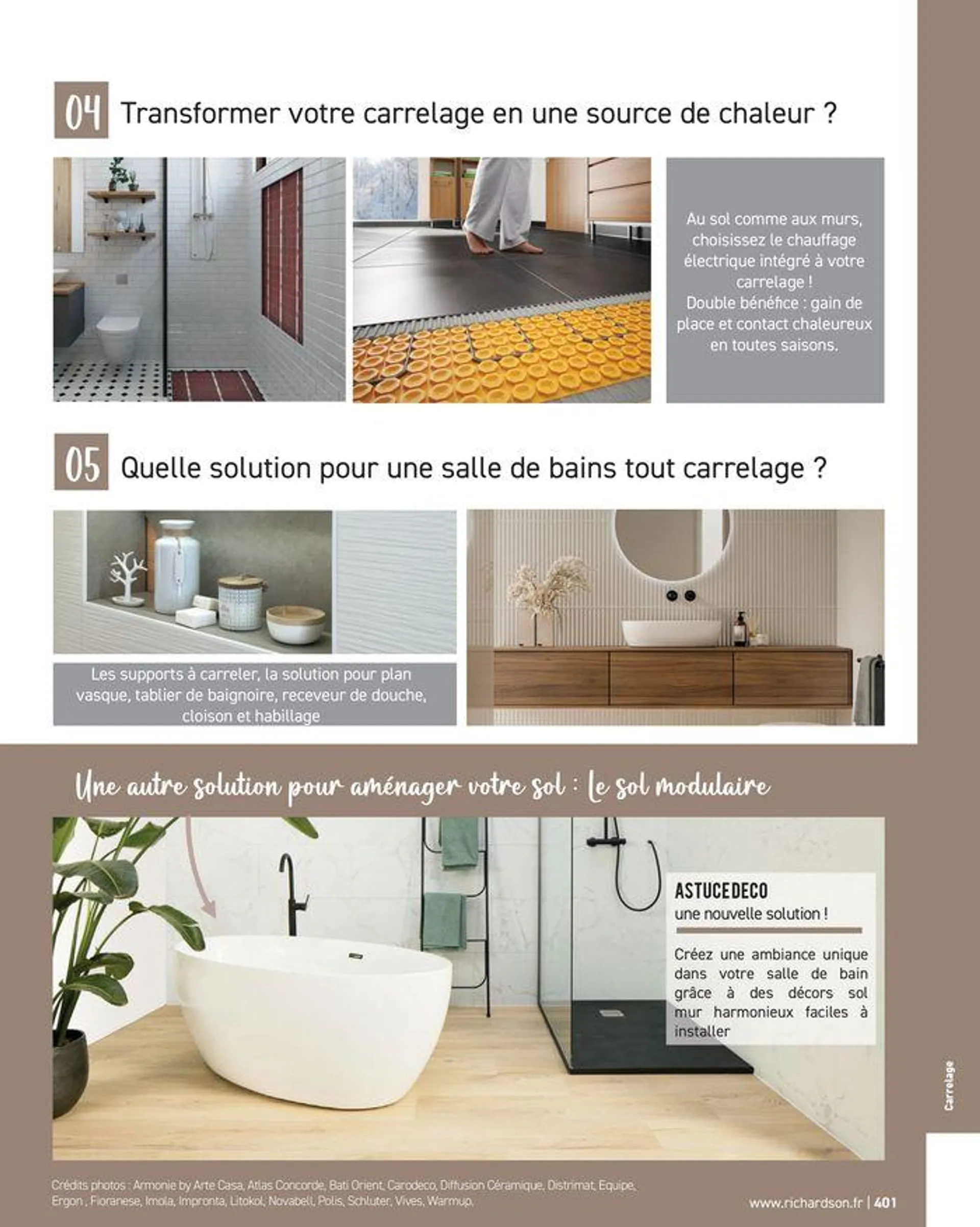 Salle de bains et carrelage 2024 du 23 mai au 31 décembre 2024 - Catalogue page 403