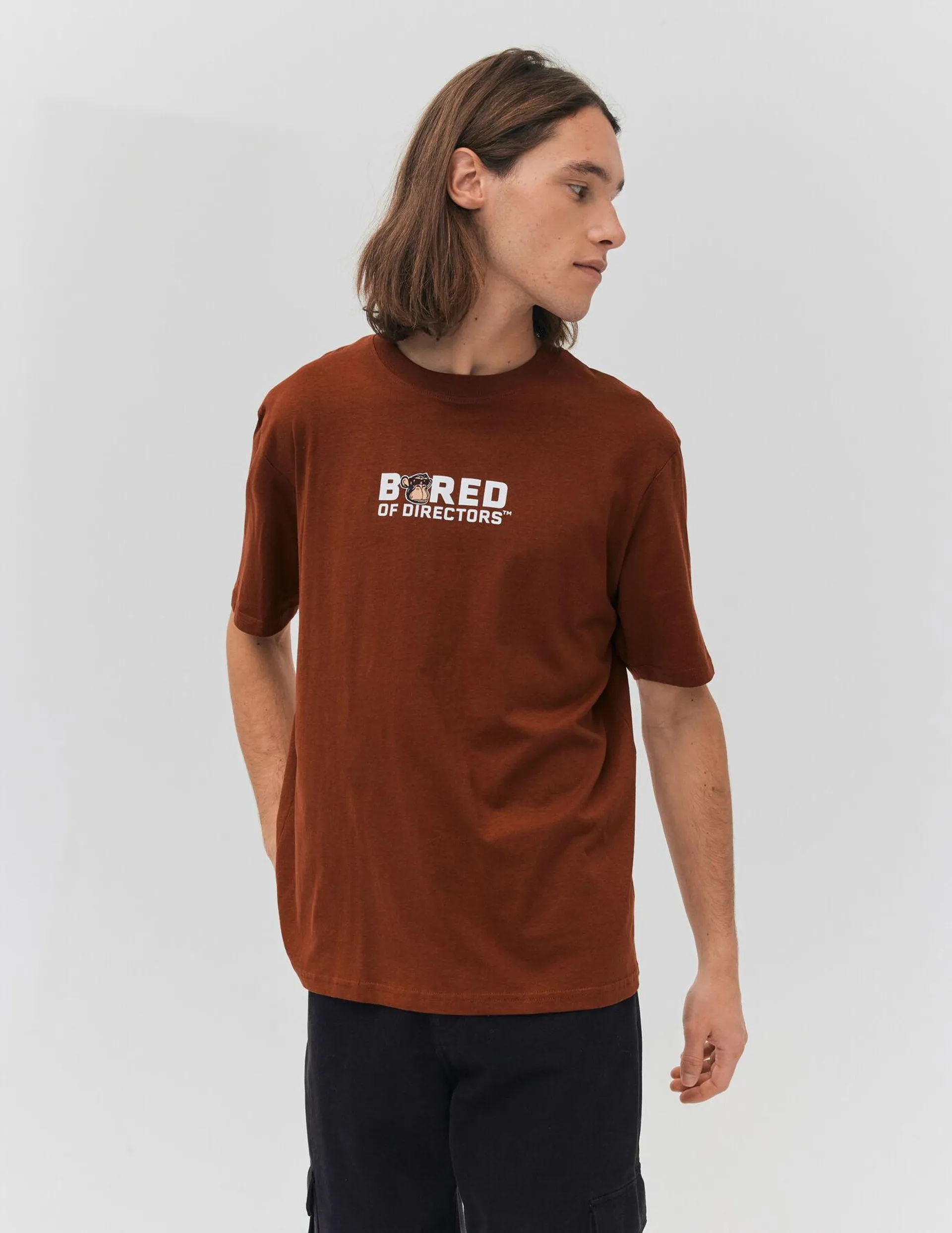 T-shirt collab BORED OF DIRECTORS - Marron