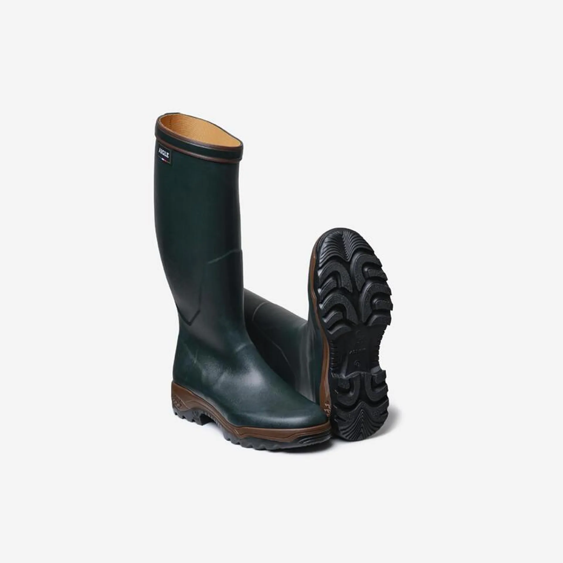 BOTTES IMPERMÉABLES HOMME AIGLE PARCOURS 2 VERTES