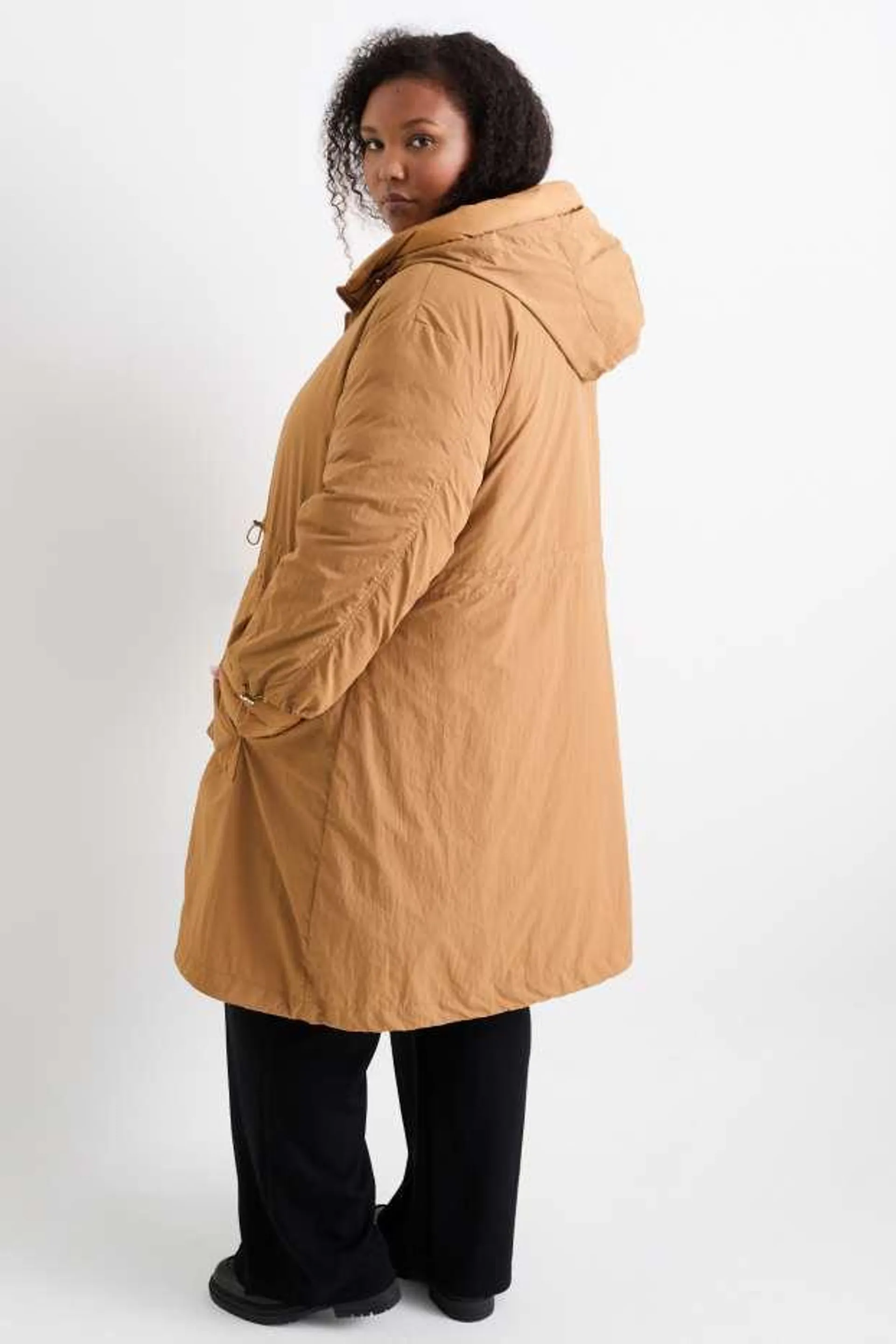 Parka with hood - water-repellent