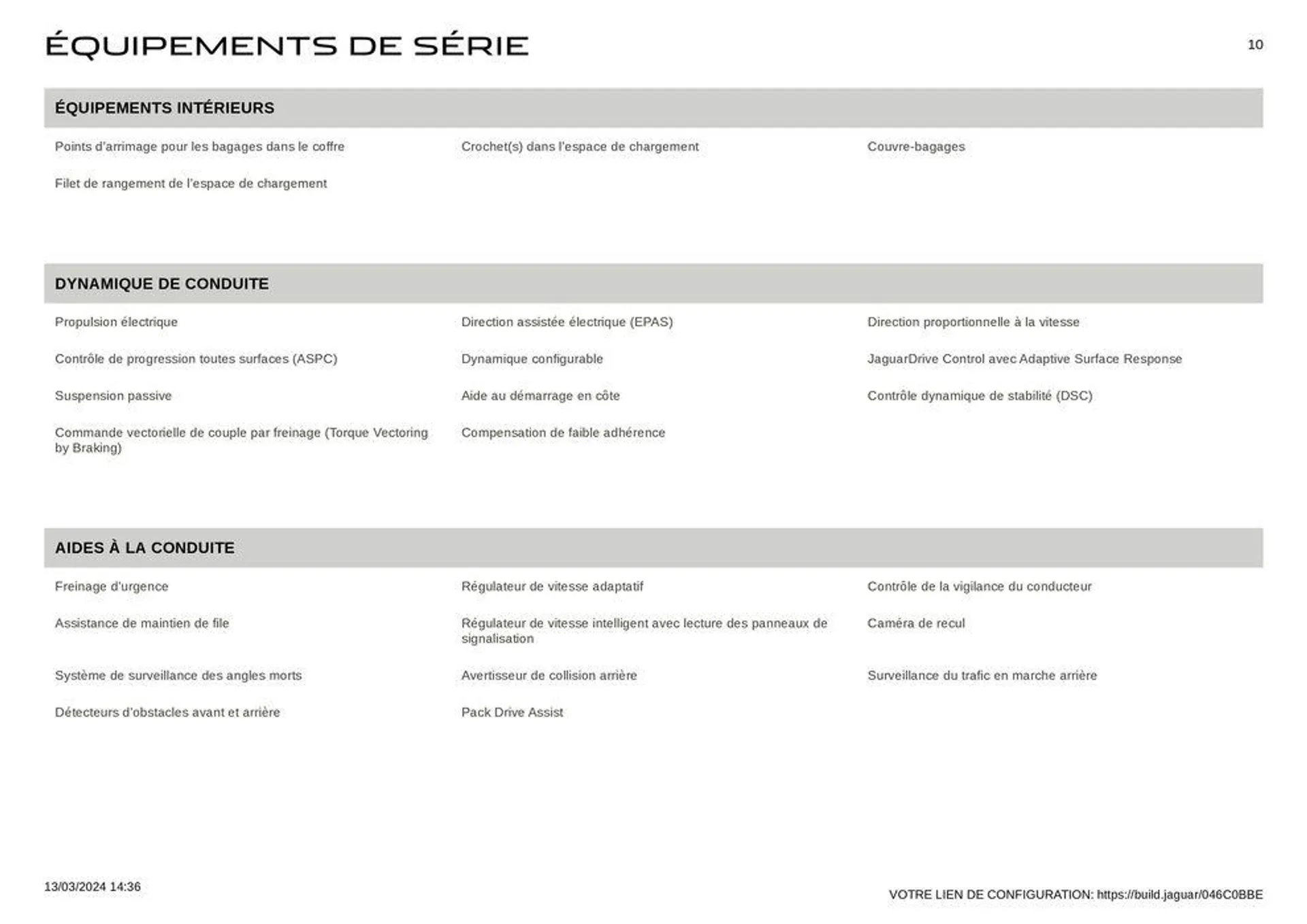 E‑PACE R‑DYNAMIC HSE Santorini black du 13 mars au 31 décembre 2024 - Catalogue page 10