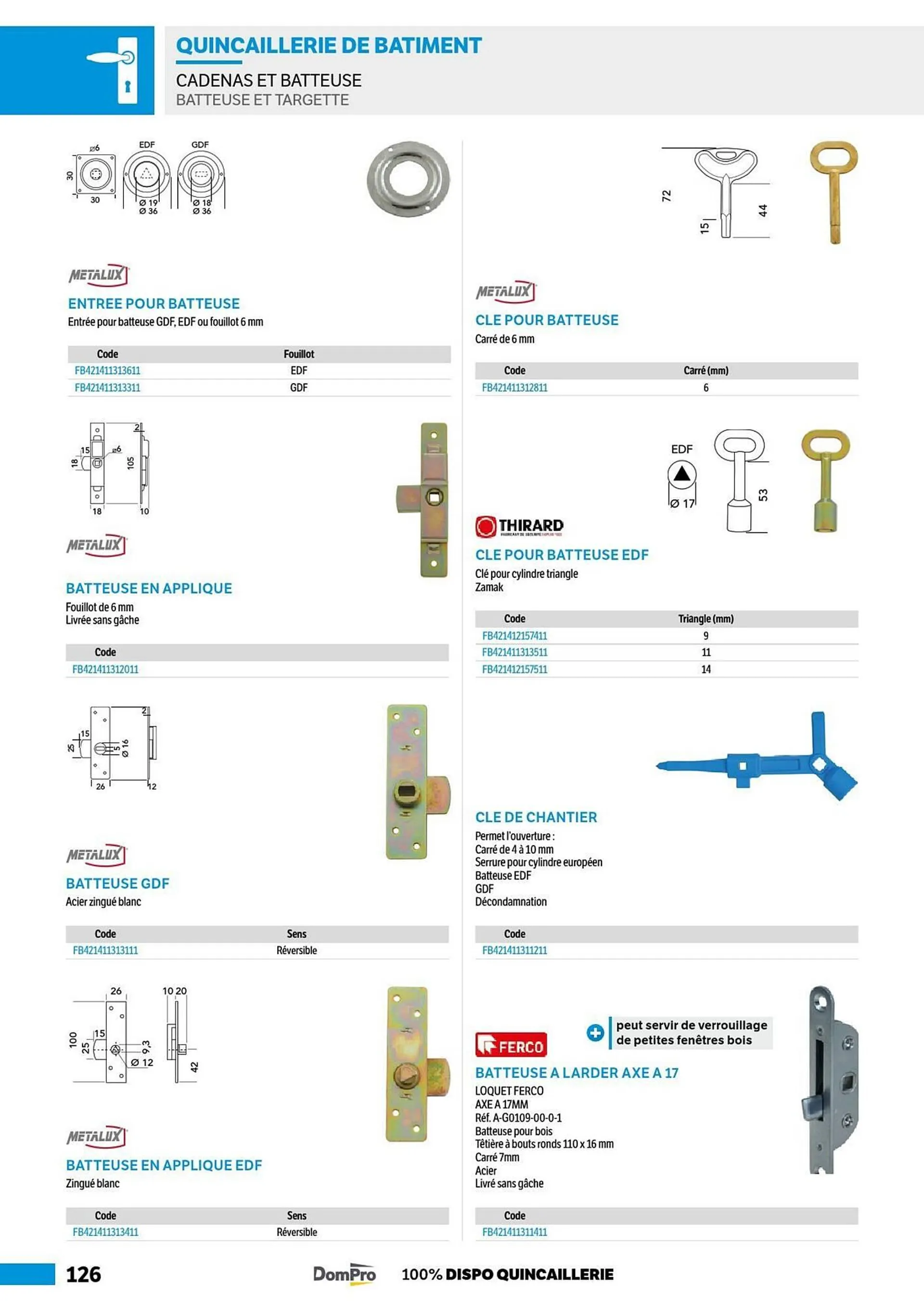 Catalogue DomPro du 8 juillet au 4 janvier 2025 - Catalogue page 126