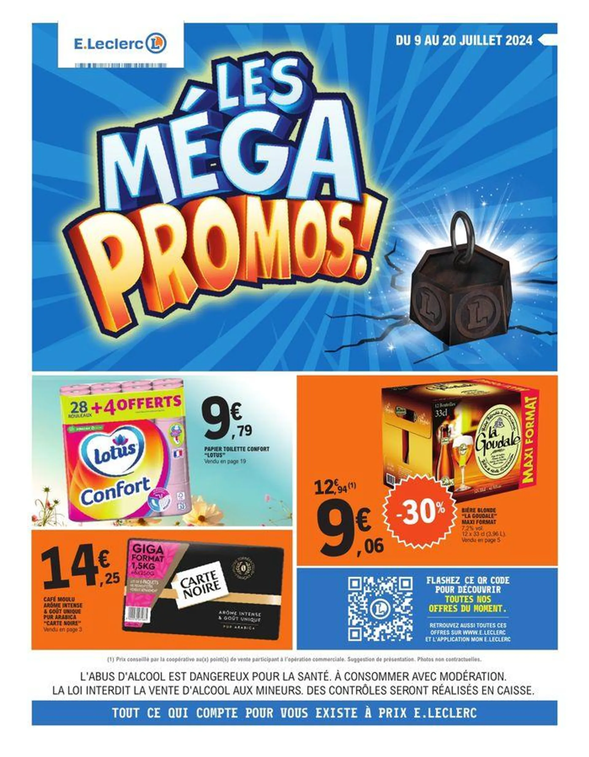 Les méga promos! du 9 juillet au 20 juillet 2024 - Catalogue page 1