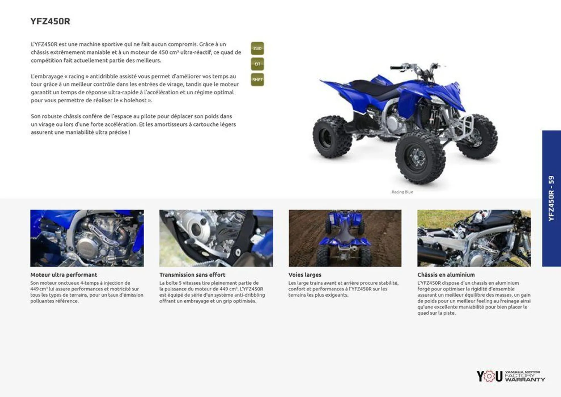 Catalogue Yamaha Quatre roues - Quads et SSV - 54