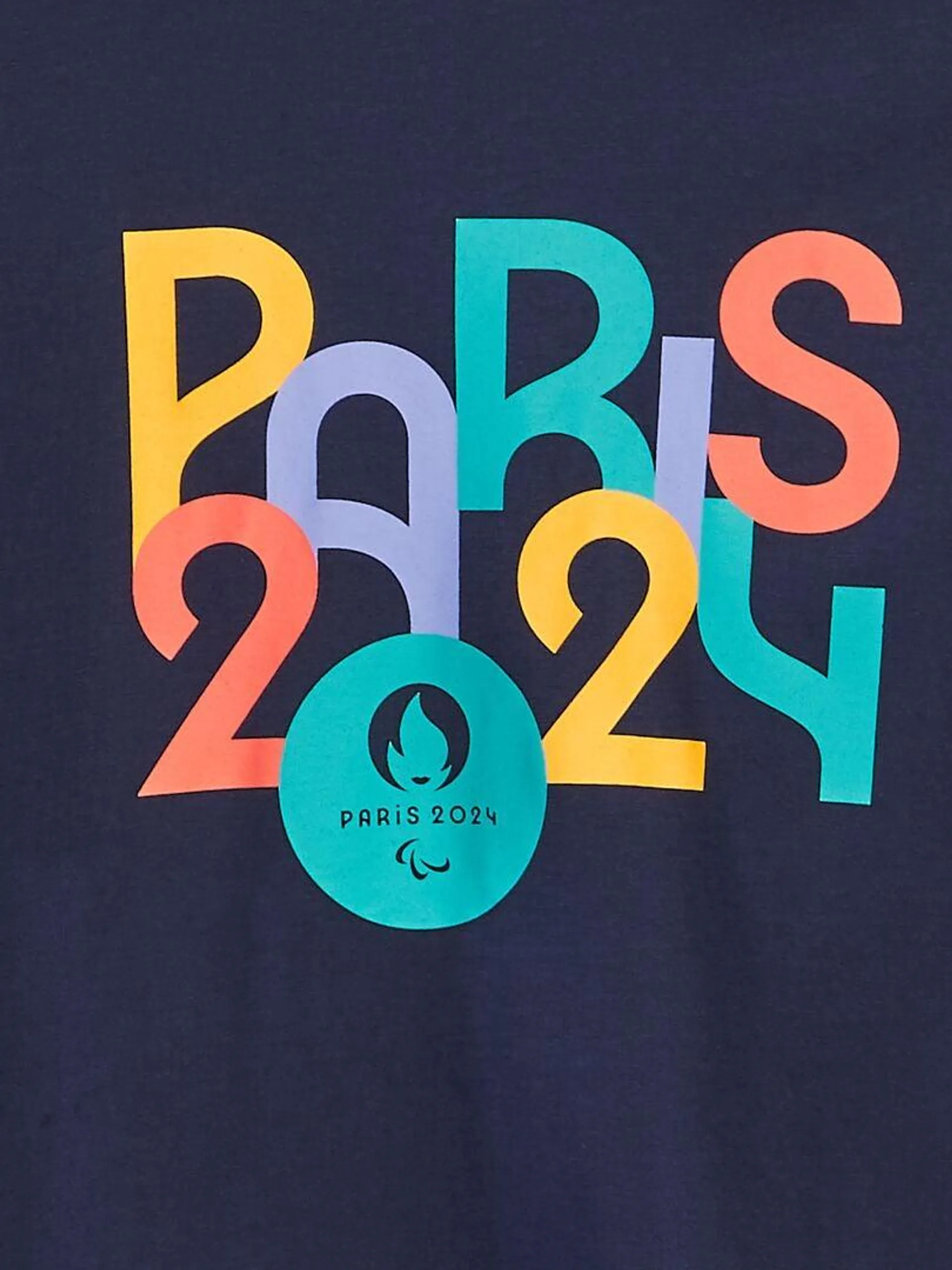 T-shirt en jersey imprimé - Jeux Paralympiques Paris 2024 - Bleu