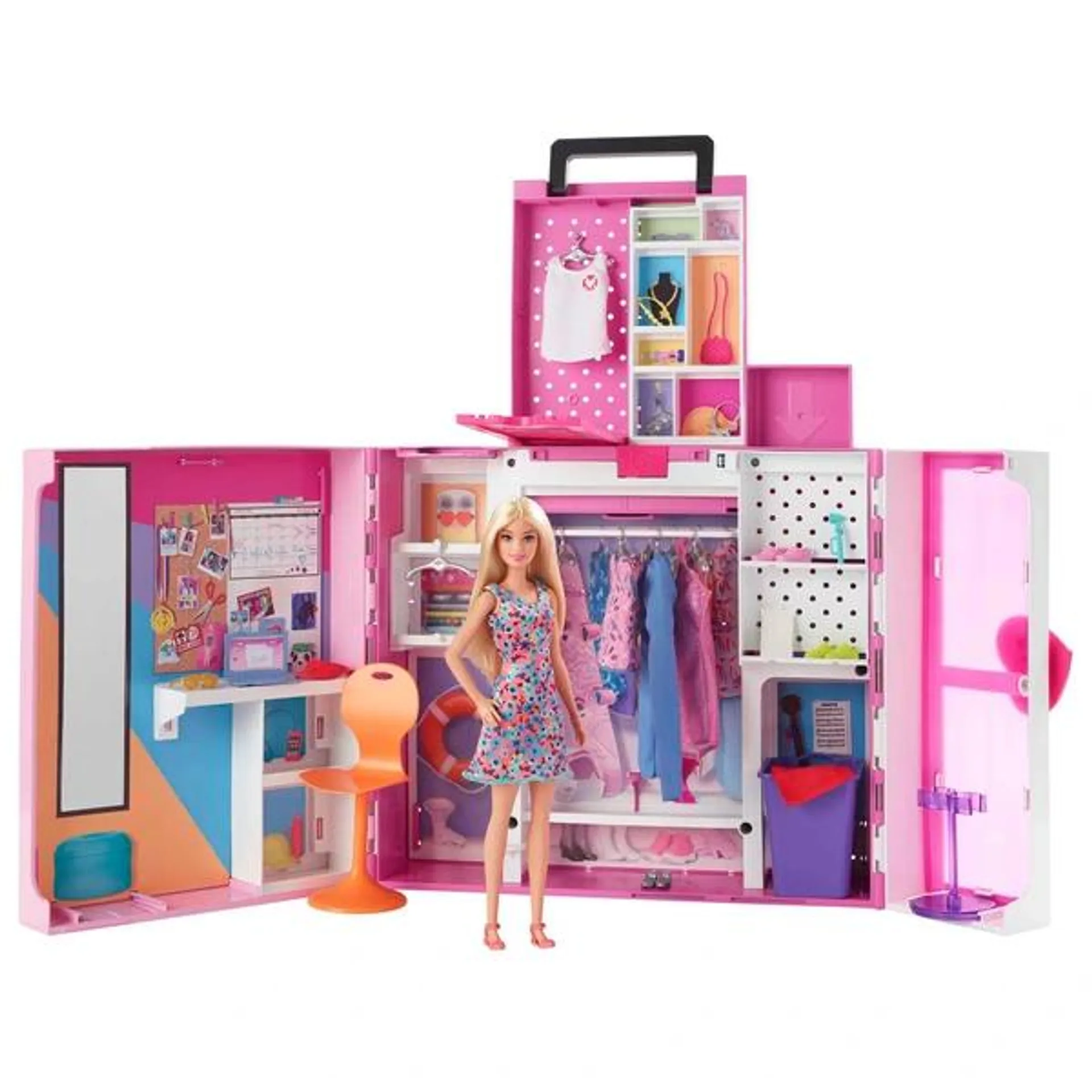 Barbie - Dressing de Rêve avec Poupée et Accessoires