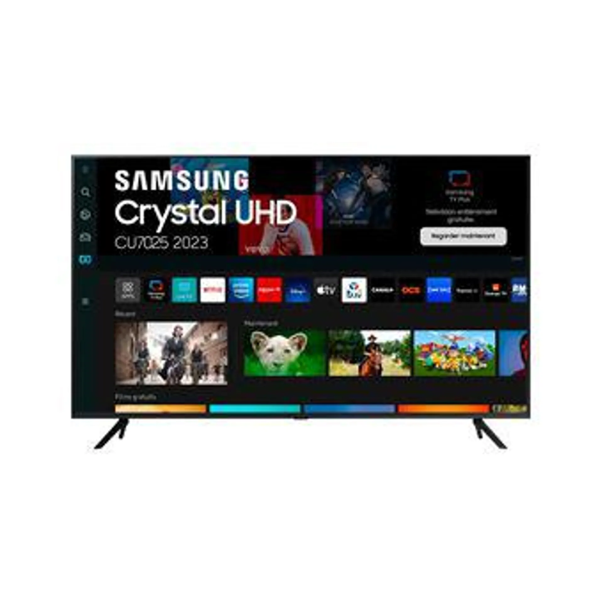TV Samsung Crystal 65CU7025 163 cm 4K UHD Smart TV Noir