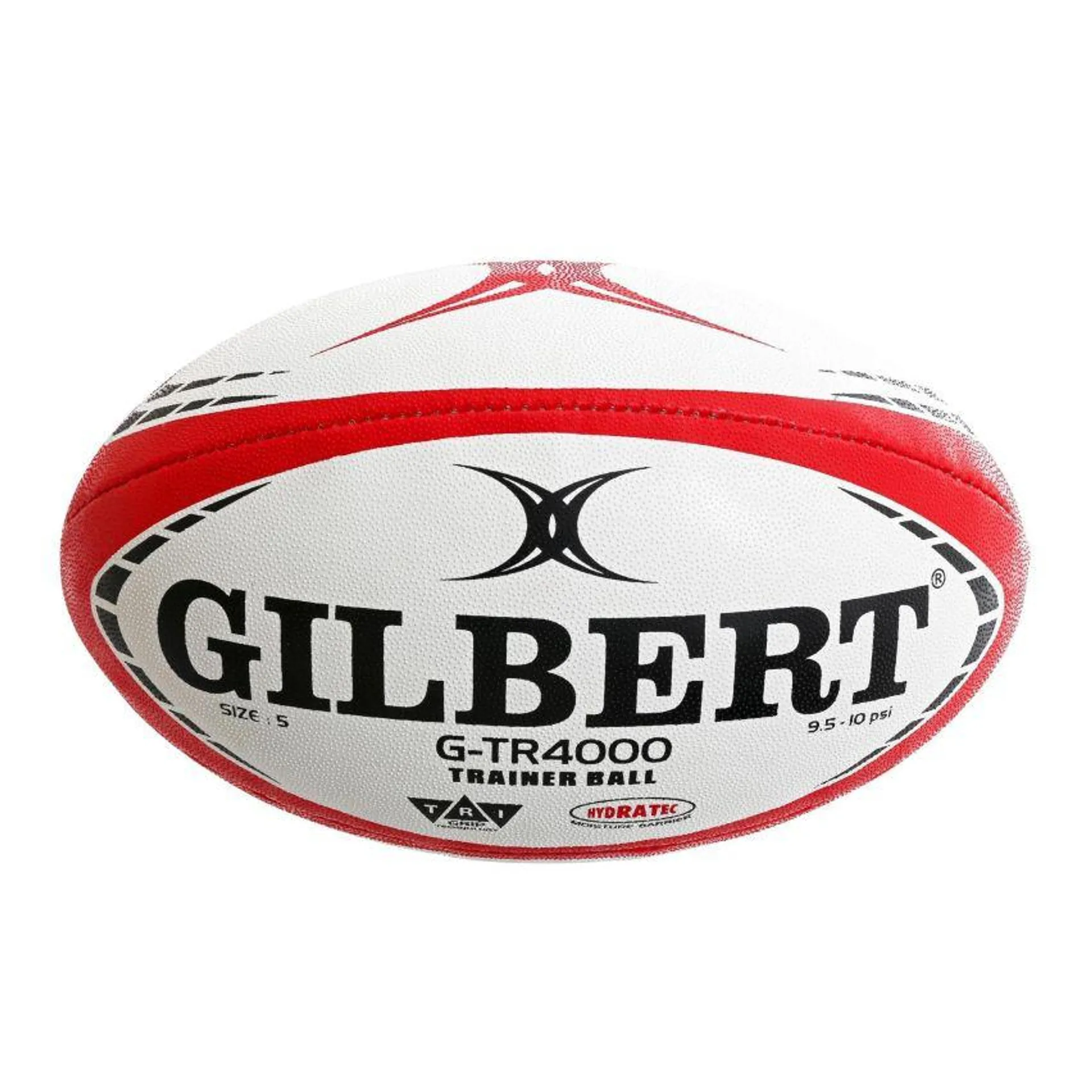 Ballon Rugby Entrainement G-TR4000 Rouge Taille 5 - Gilbert