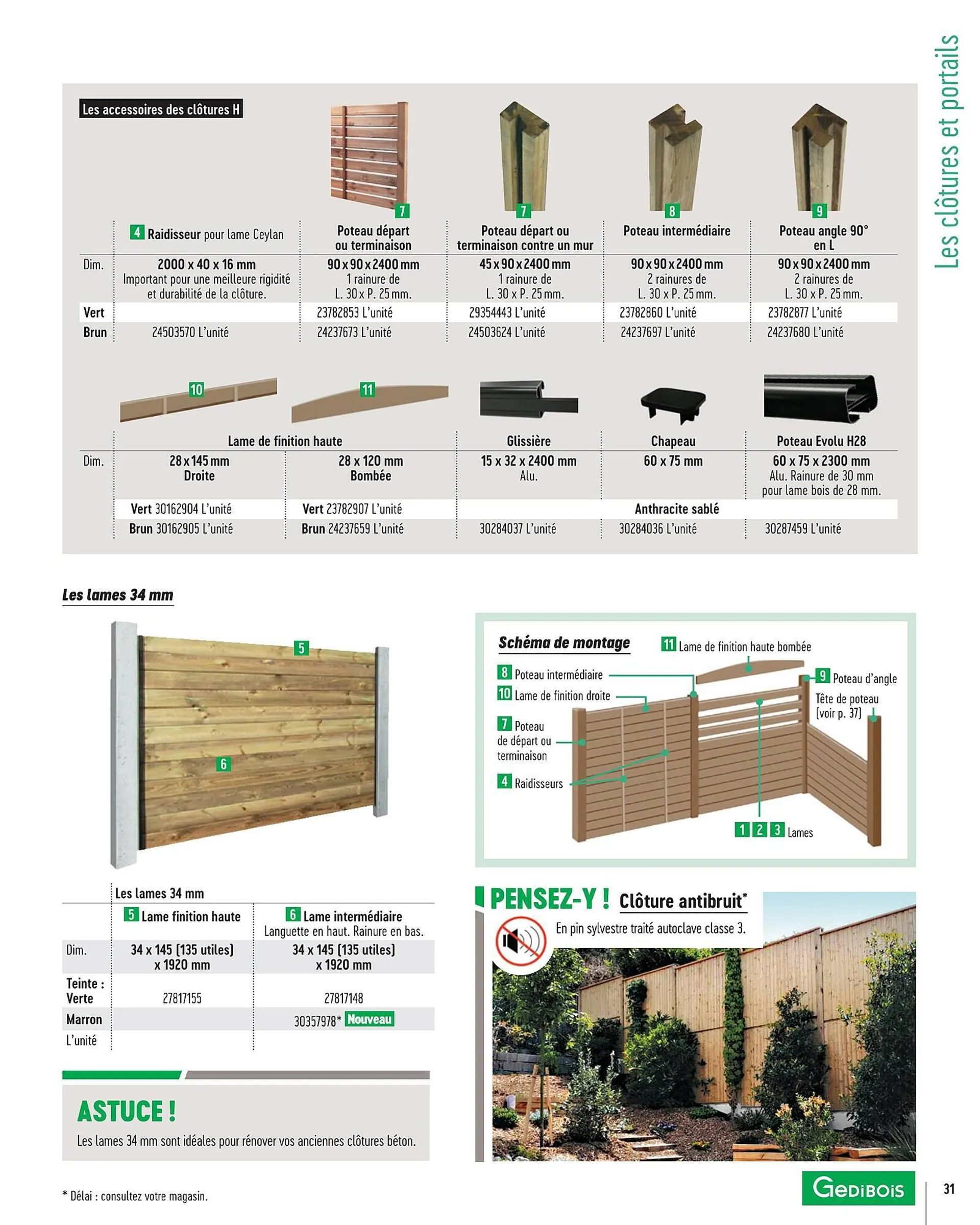 Catalogue Gédibois du 15 mai au 28 décembre 2024 - Catalogue page 31