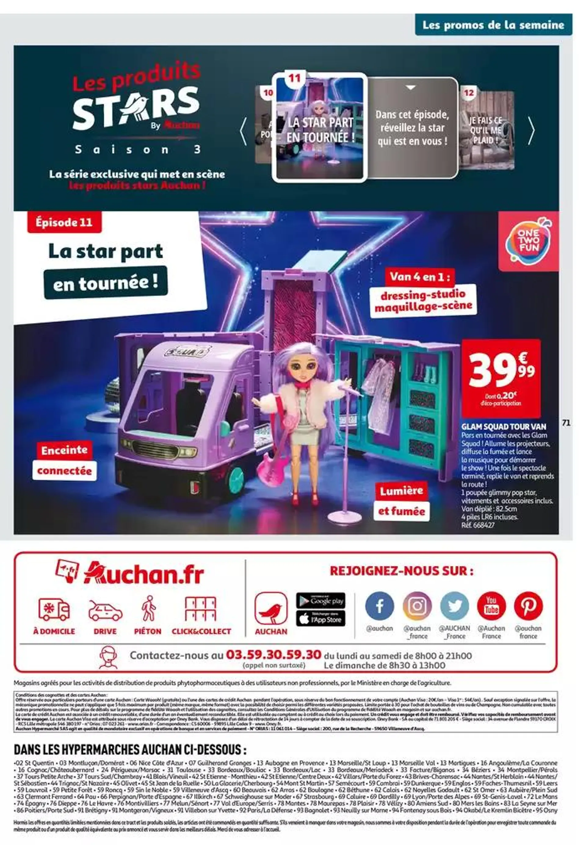 Top depart : 25 jours Auchan  du 29 octobre au 4 novembre 2024 - Catalogue page 71