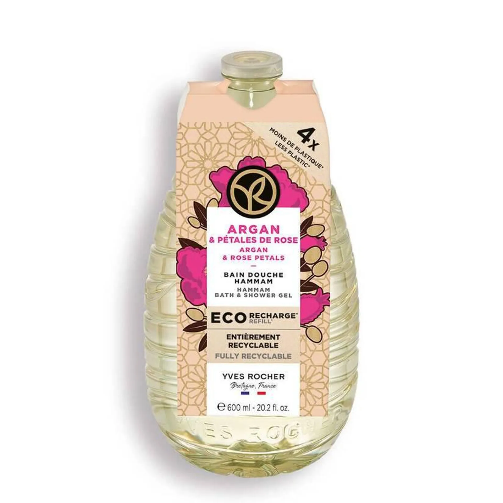 Eco-Recharge Bain Douche Argan & Pétales de Rose