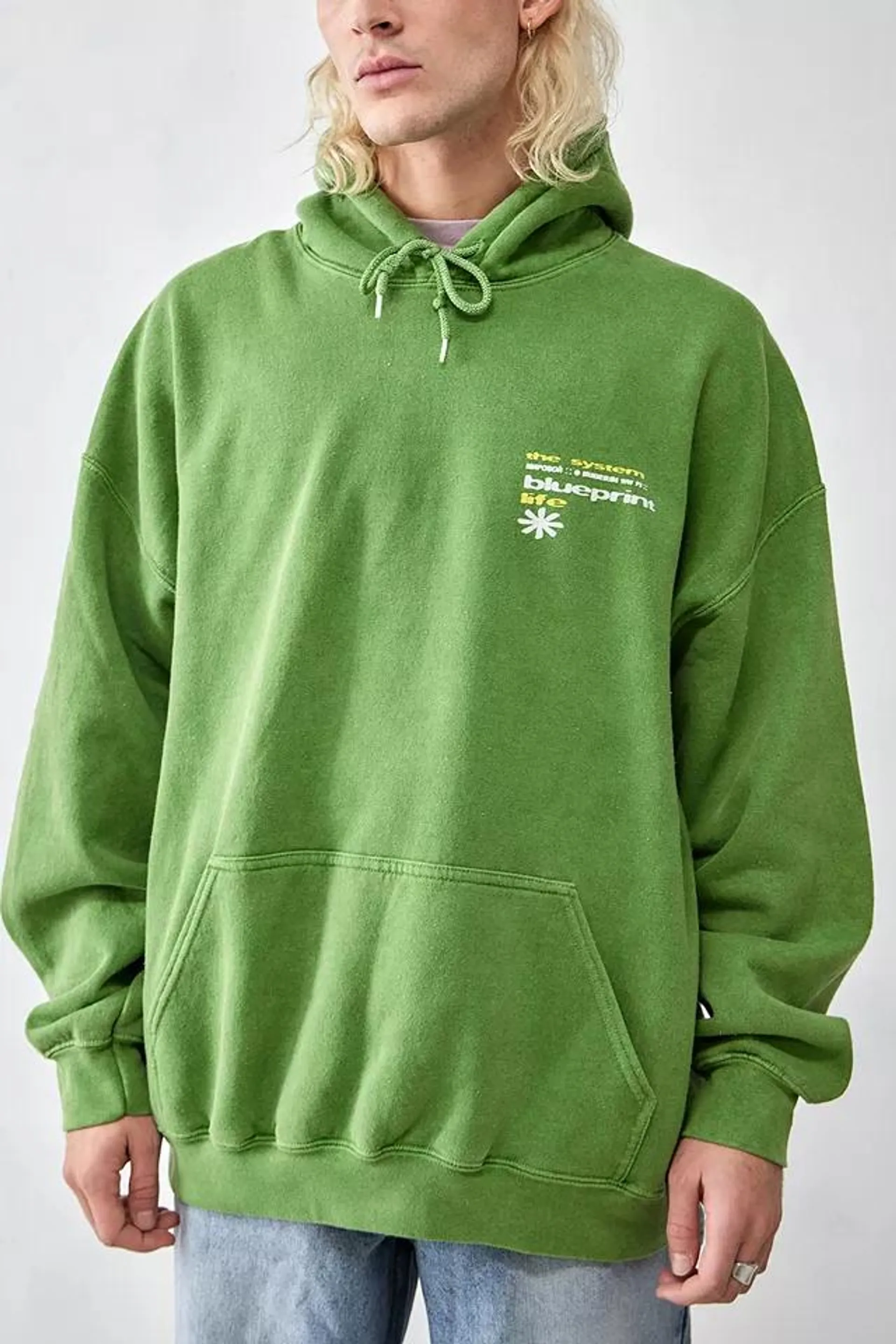 UO - Sweat à capuche Blueprint vert