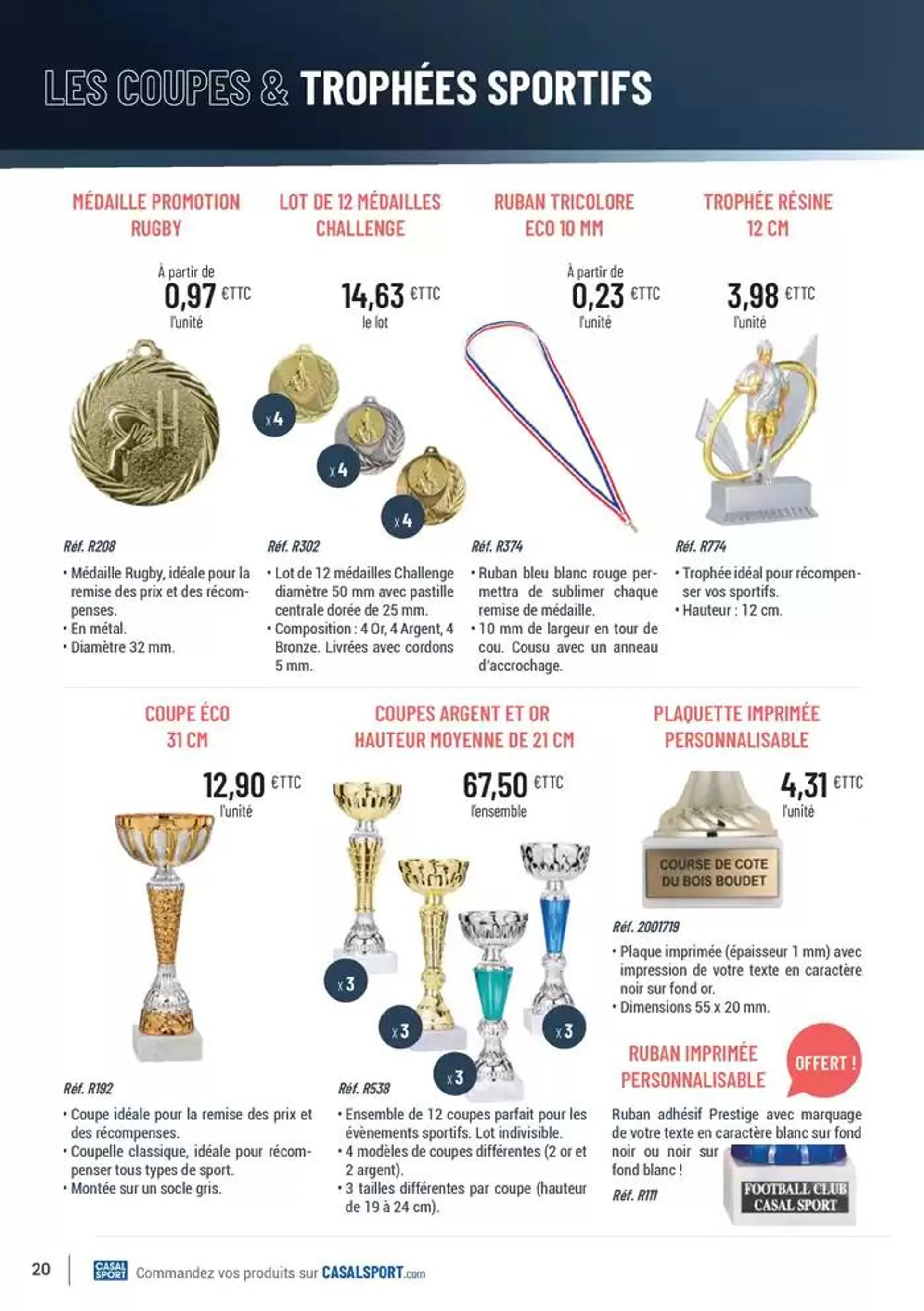 SPÉCIAL RUGBY du 1 octobre au 31 décembre 2024 - Catalogue page 20