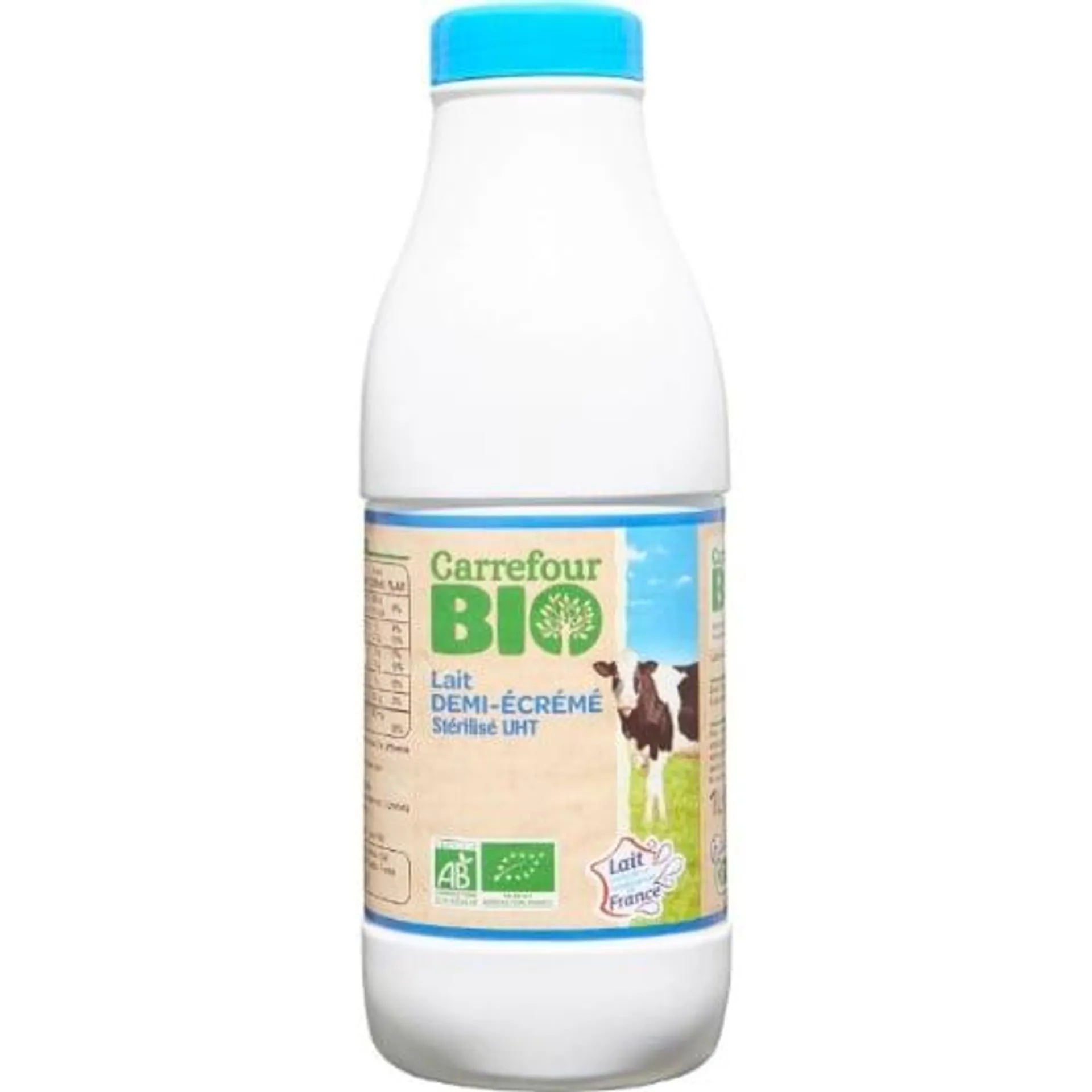 Lait Demi-Ecreme Bio Stérilisé UHT CARREFOUR BIO