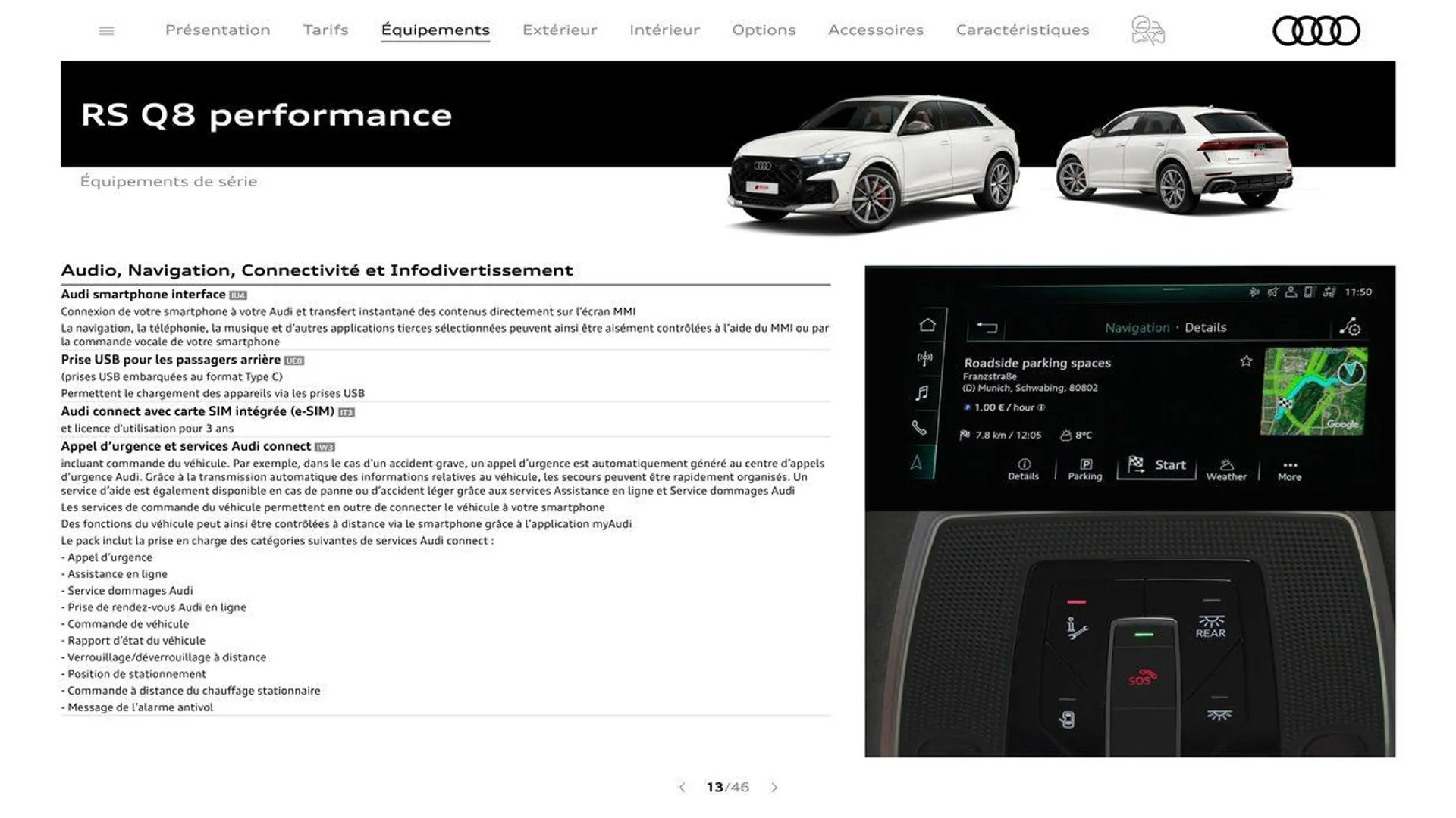 Audi RS Q8 performance du 20 août au 31 décembre 2024 - Catalogue page 13