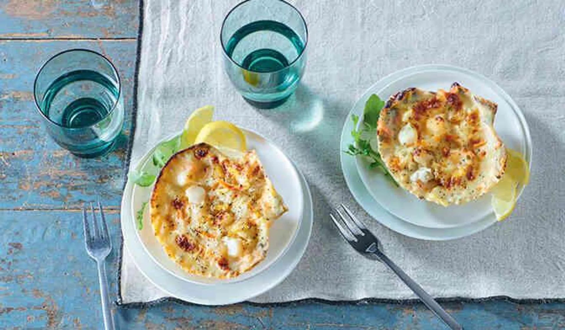 2 coquilles colin d'Alaska, noix de St-Jacques MSC