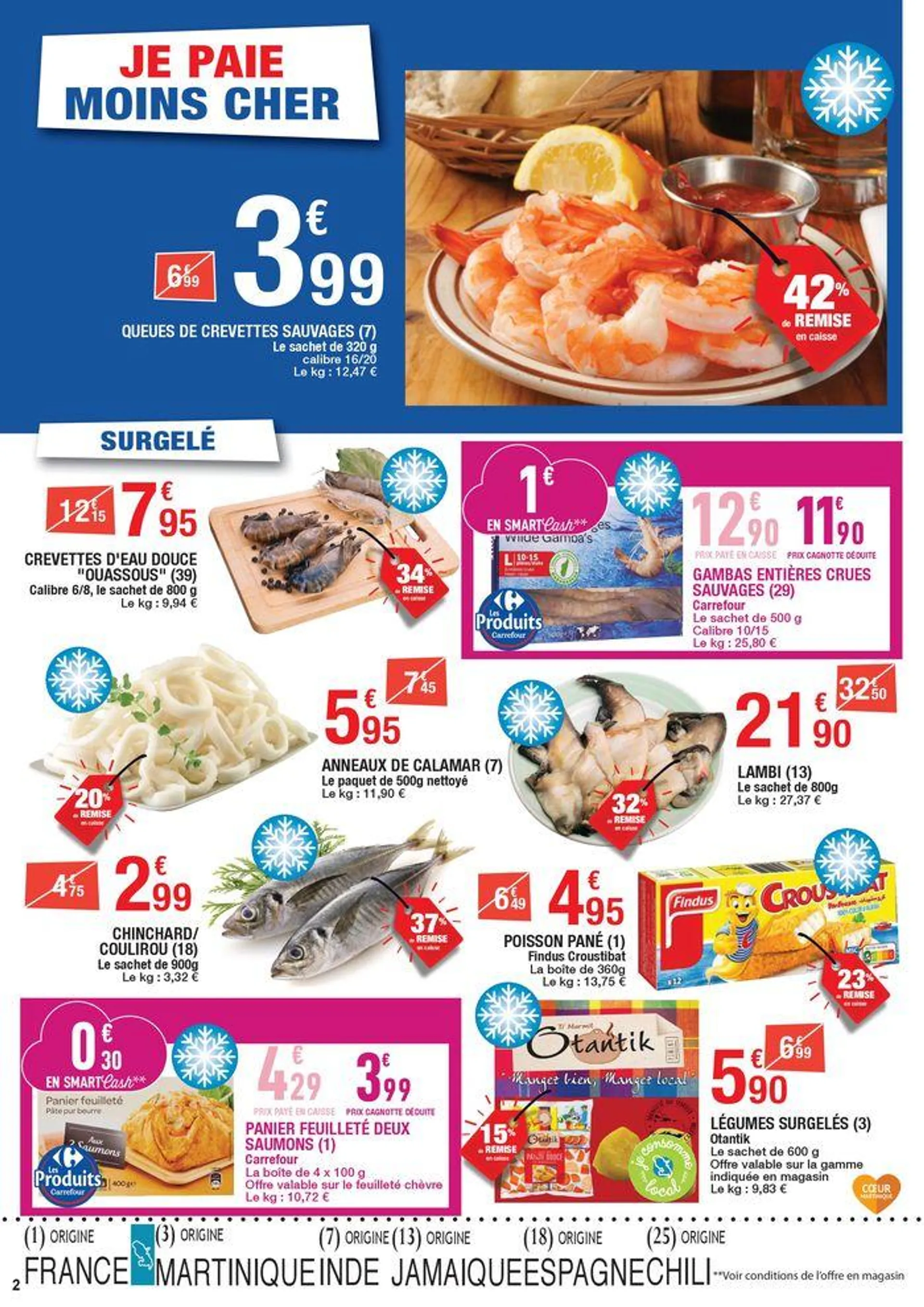 Carrefour SURGELES & FETE DE LA MER - Les JO de Paris du 23 juillet au 4 août 2024 - Catalogue page 2