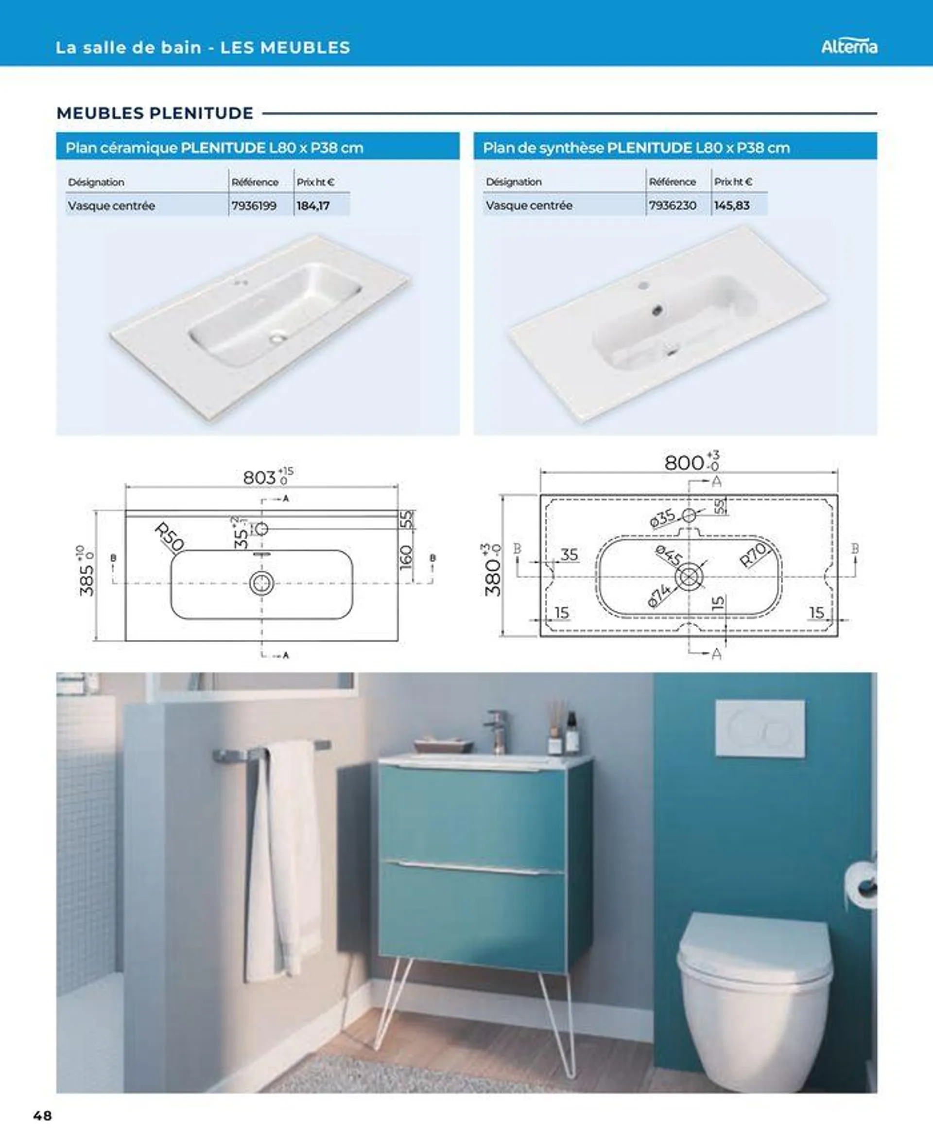 La salle de bain en toute sérénité du 17 janvier au 31 août 2024 - Catalogue page 48