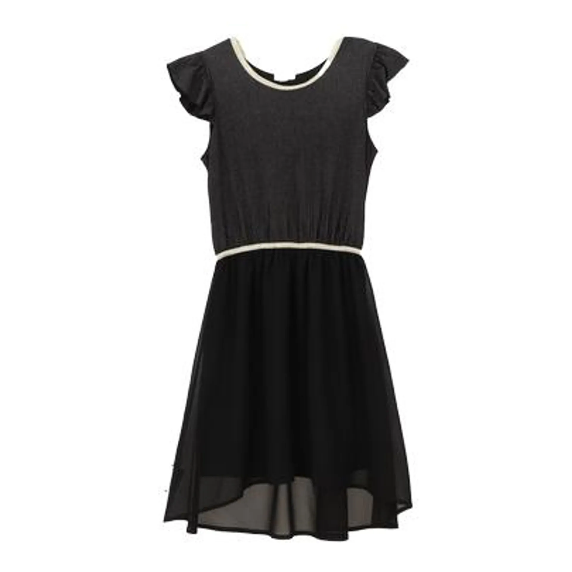 Robe sans manches noir et or 8/12 ans