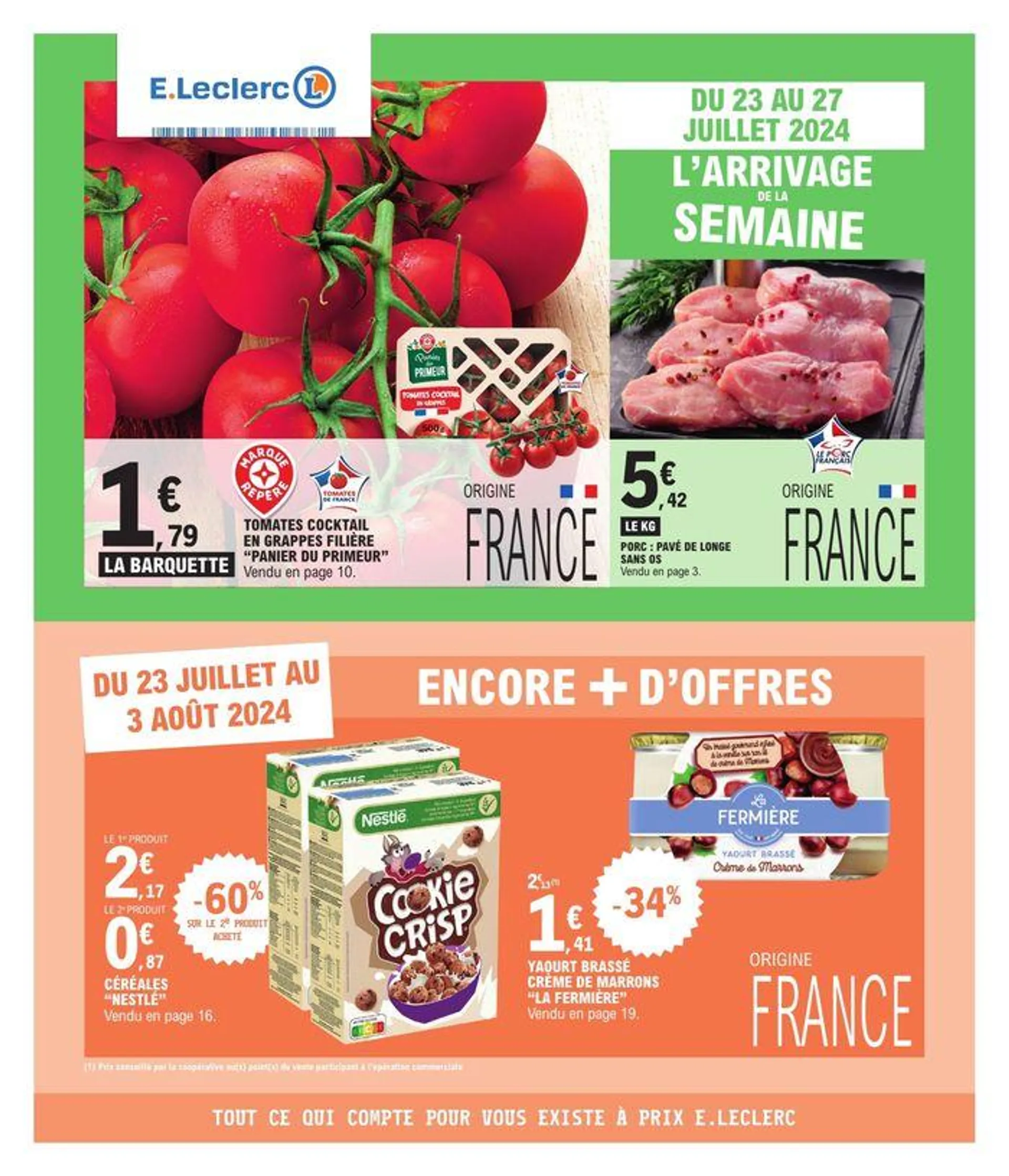 L’arrivage de la semaine du 23 juillet au 3 août 2024 - Catalogue page 1