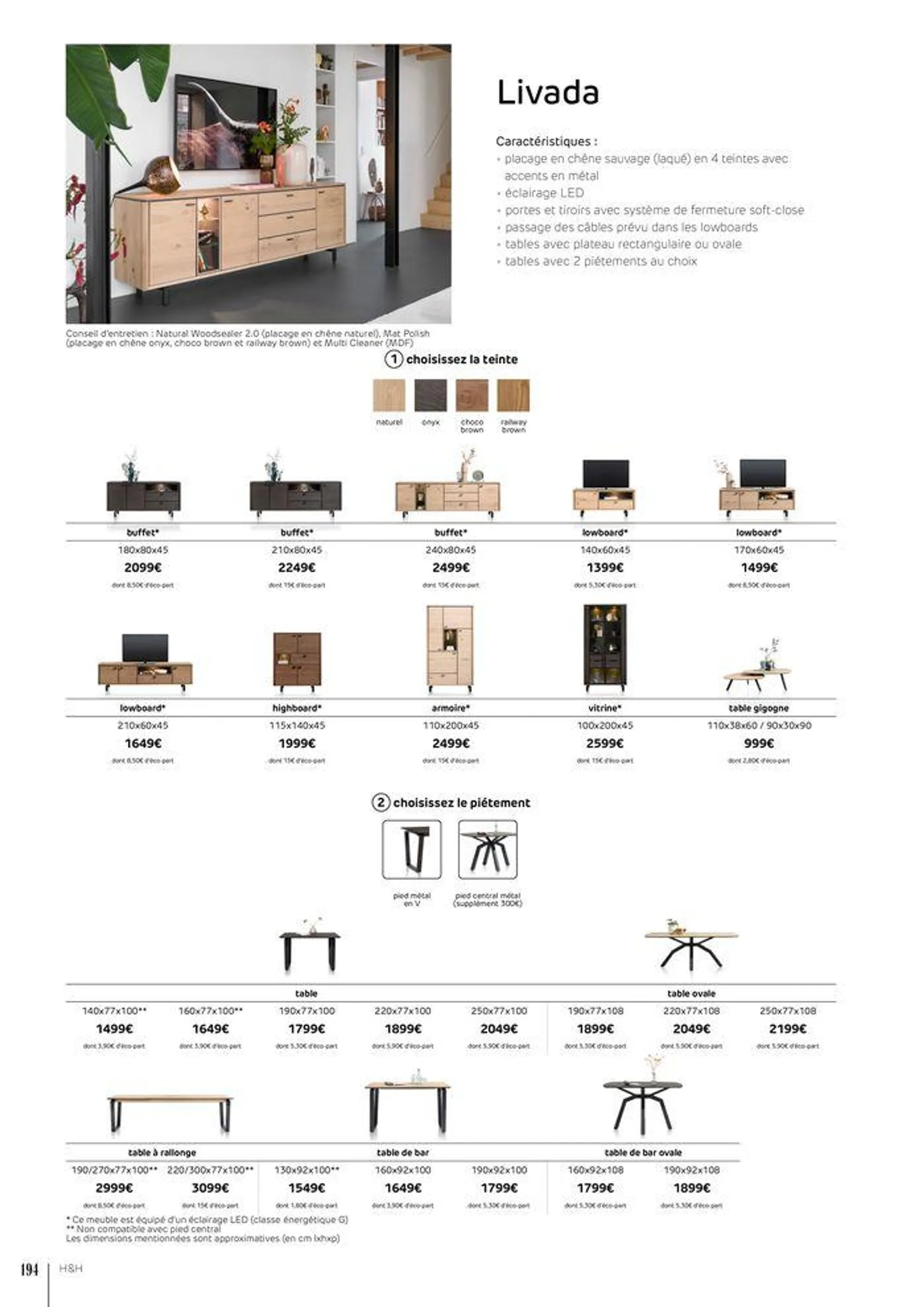 FAUTEUILS ET CANAPÉS  du 15 février au 30 novembre 2024 - Catalogue page 194