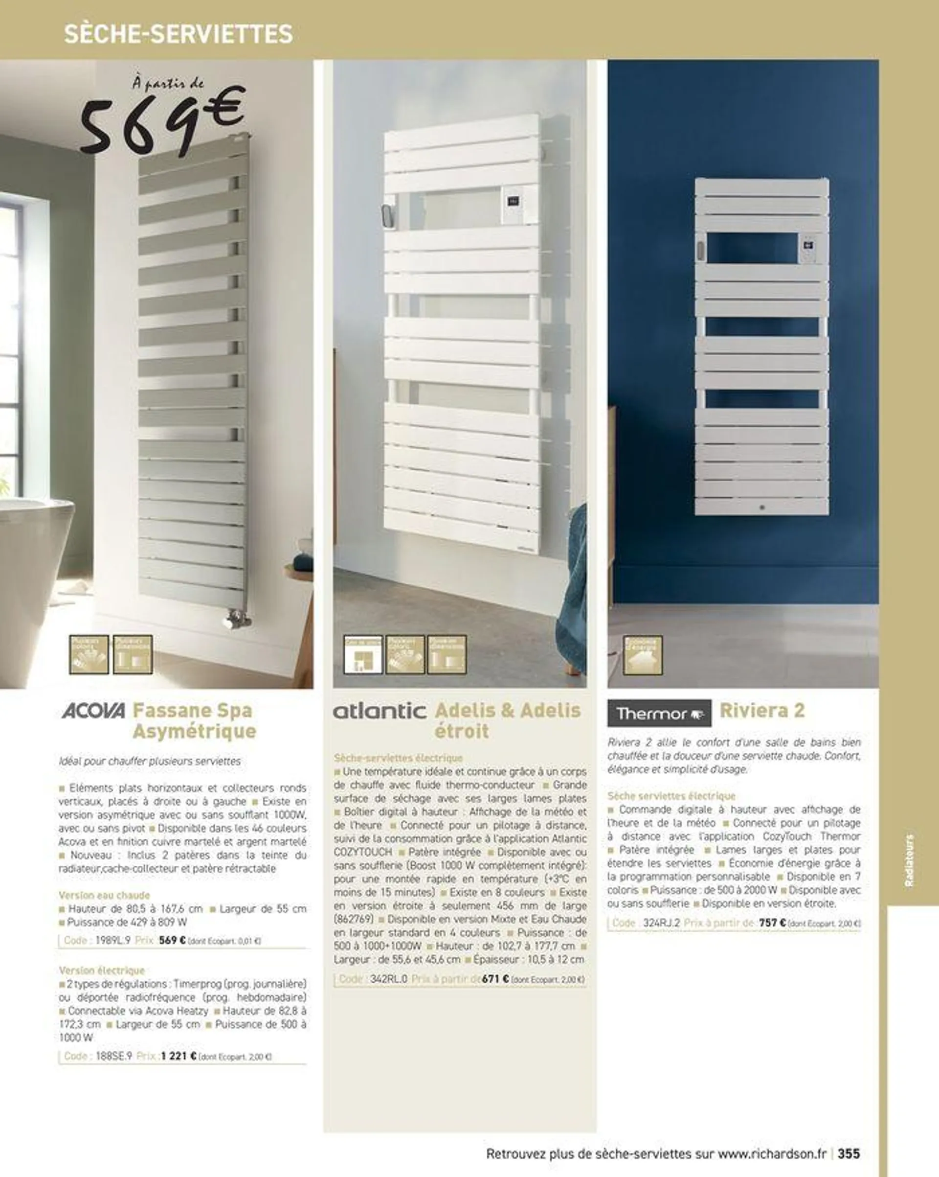 Salle de bains et carrelage 2024 du 23 mai au 31 décembre 2024 - Catalogue page 357