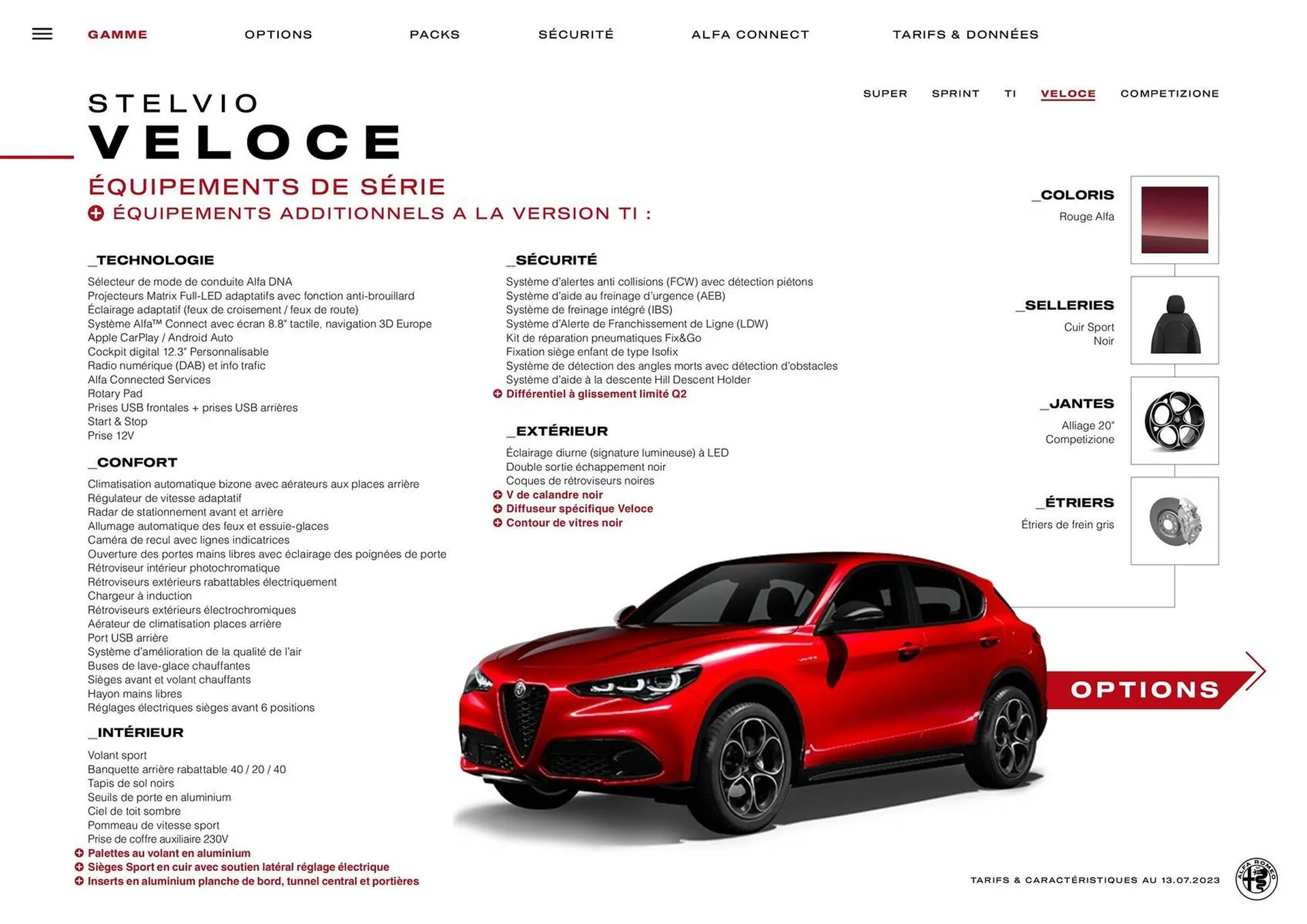 Catalogue Alfa Romeo Stelvio du 29 décembre au 28 décembre 2024 - Catalogue page 11