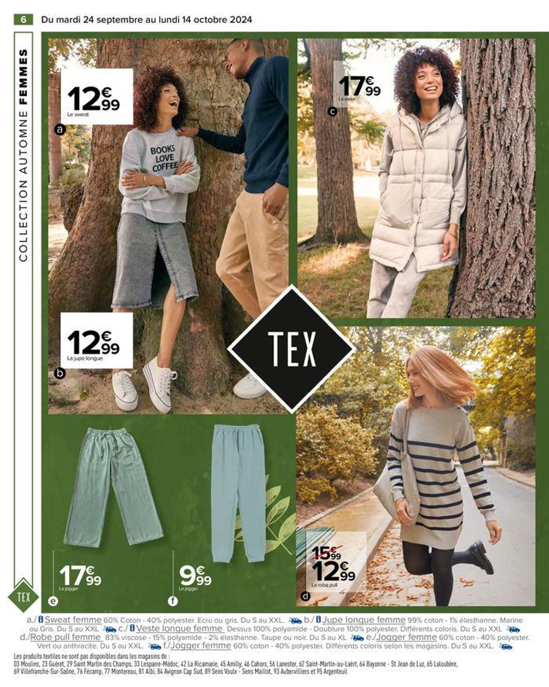 TEX COLLECTION AUTOMNE du 24 septembre au 14 octobre 2024 - Catalogue page 8