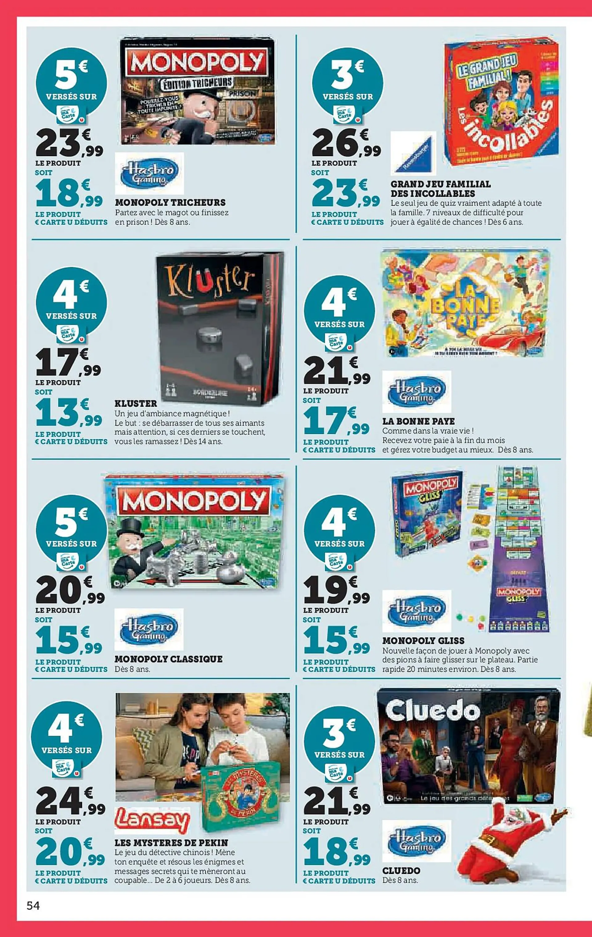 Catalogue Super U du 22 octobre au 8 décembre 2024 - Catalogue page 54