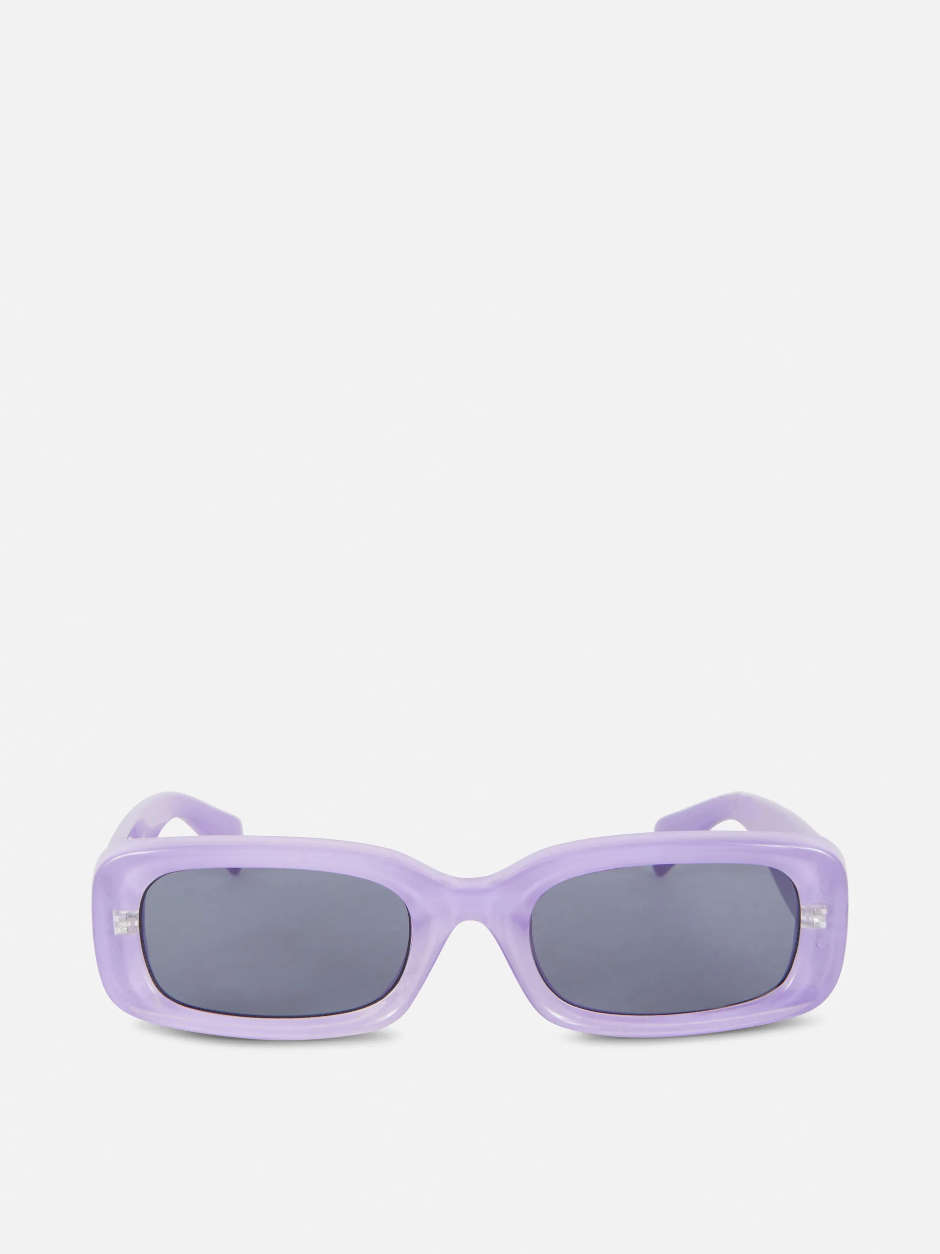 Lunettes de soleil rectangulaires transparentes