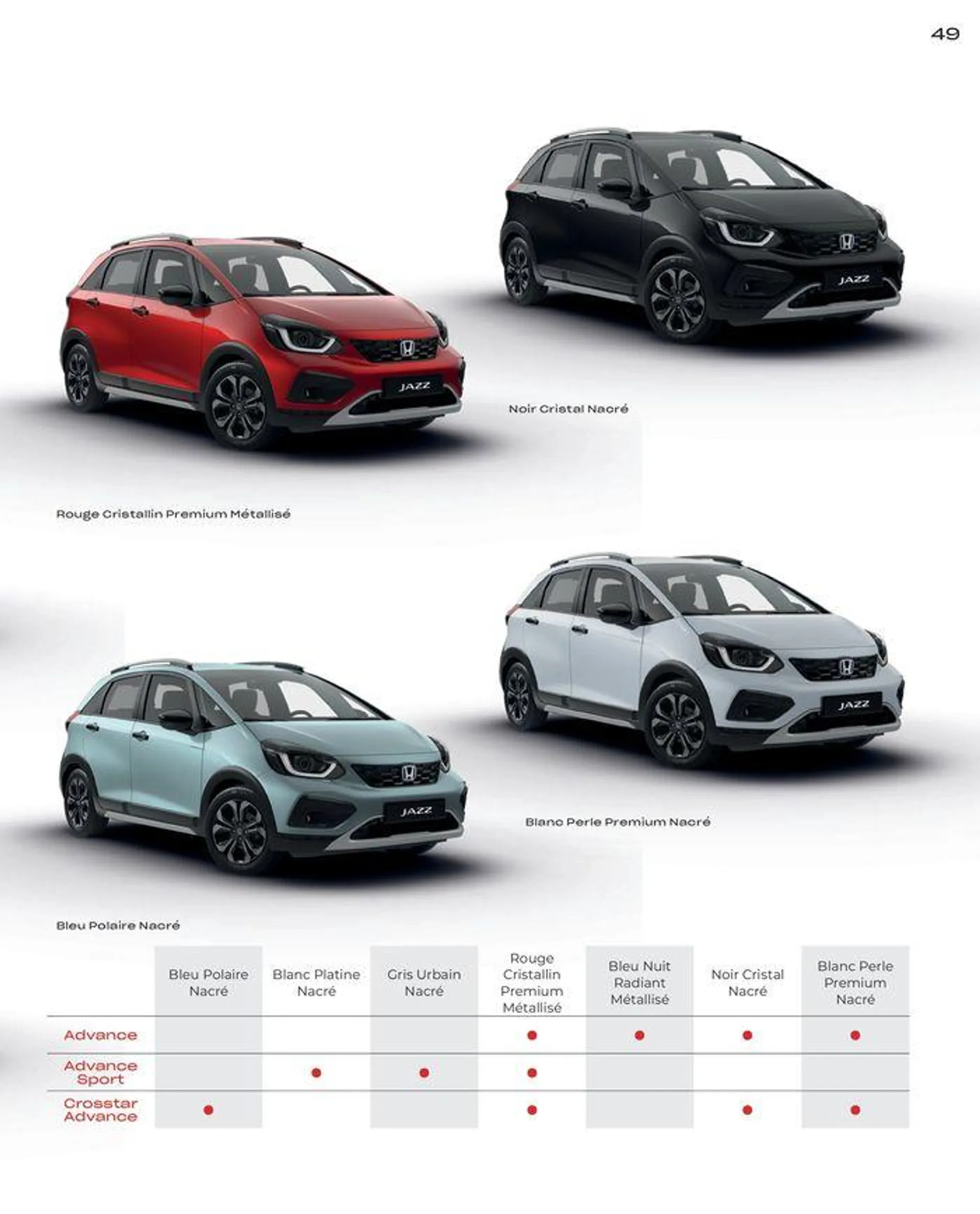 Honda JAZZ  du 2 février au 30 septembre 2024 - Catalogue page 49