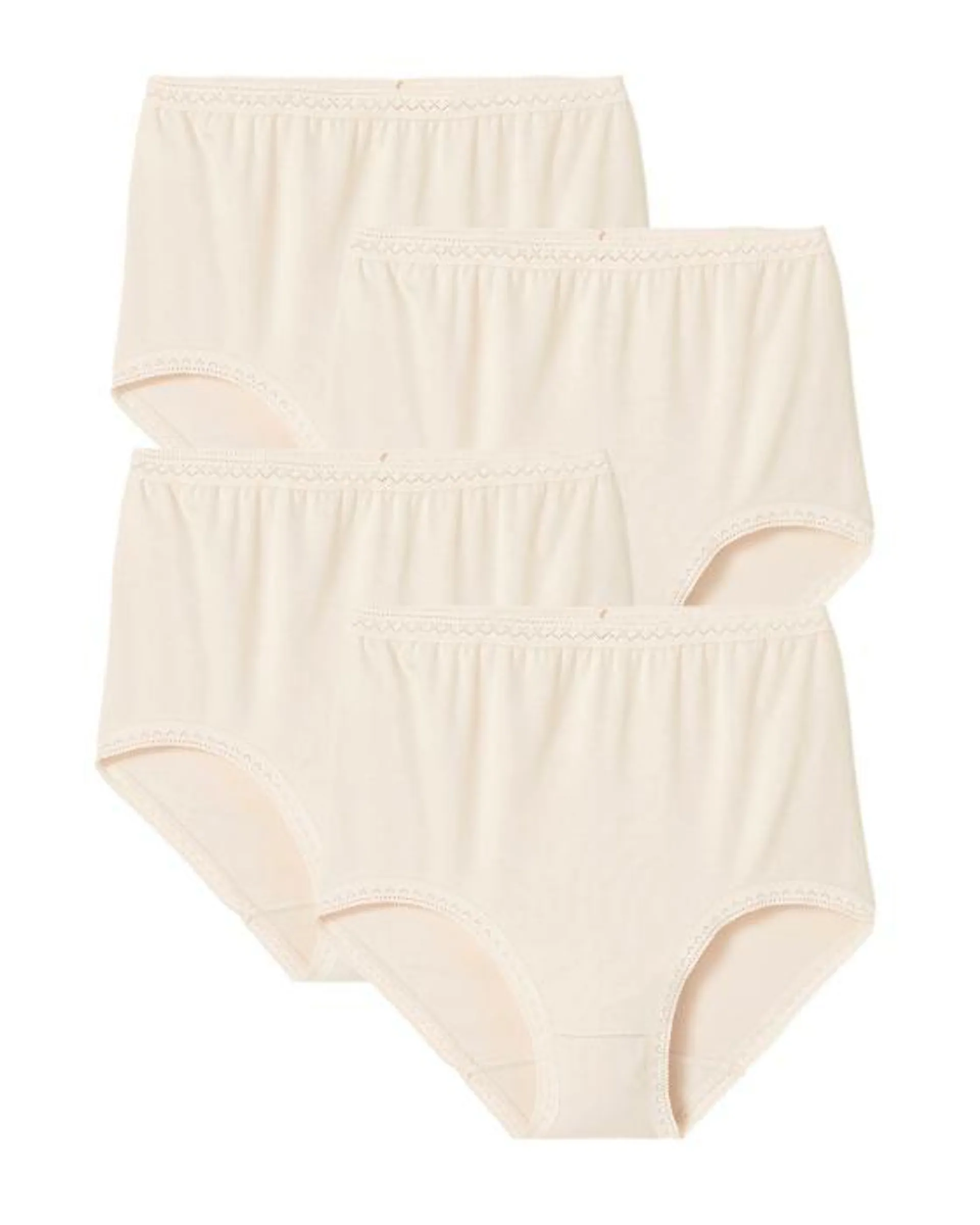 Lot de 3 culottes maxi coton stretch + 1 GRATUITE.