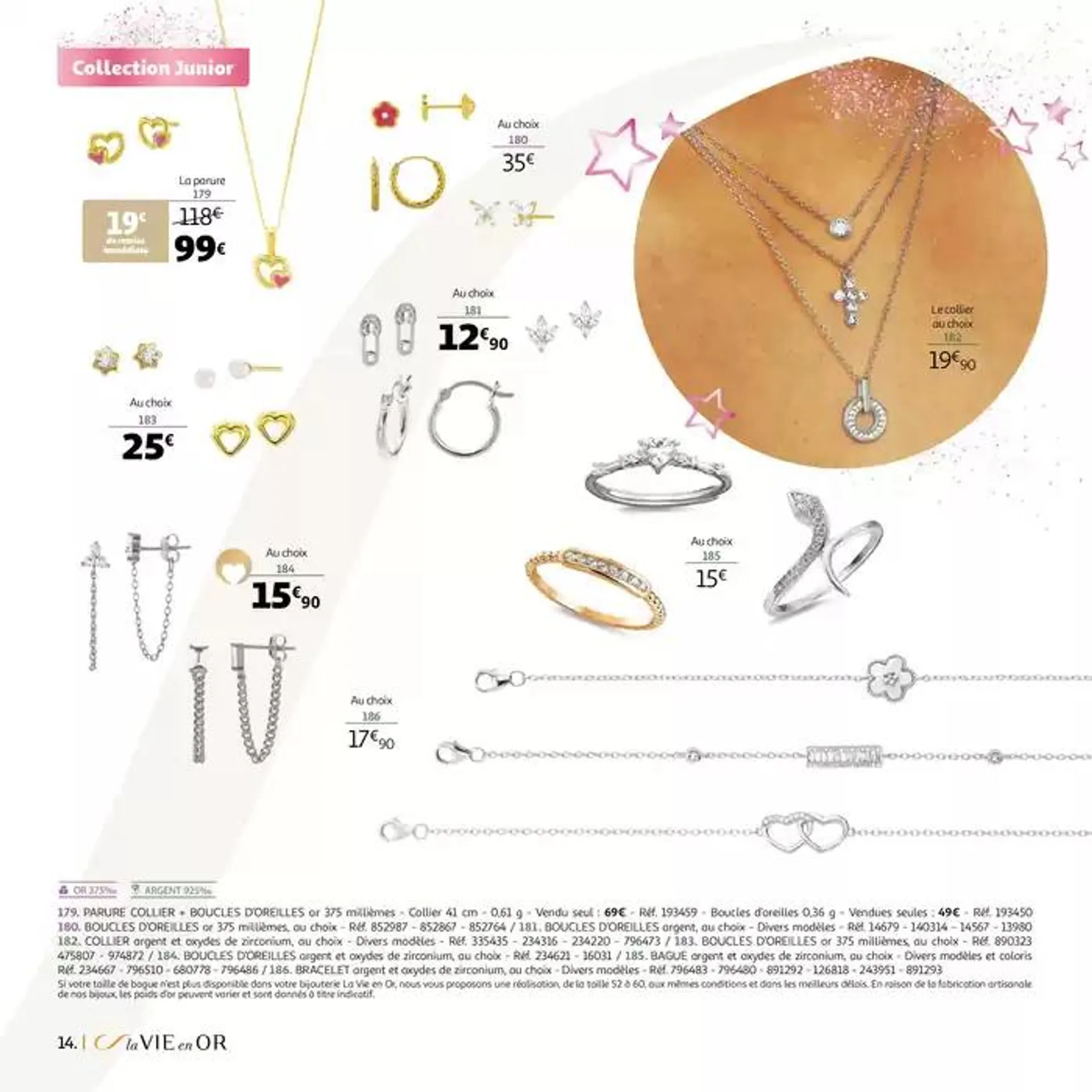 La VIE en OR : collection cadeaux bijoux du 22 octobre au 31 décembre 2024 - Catalogue page 14