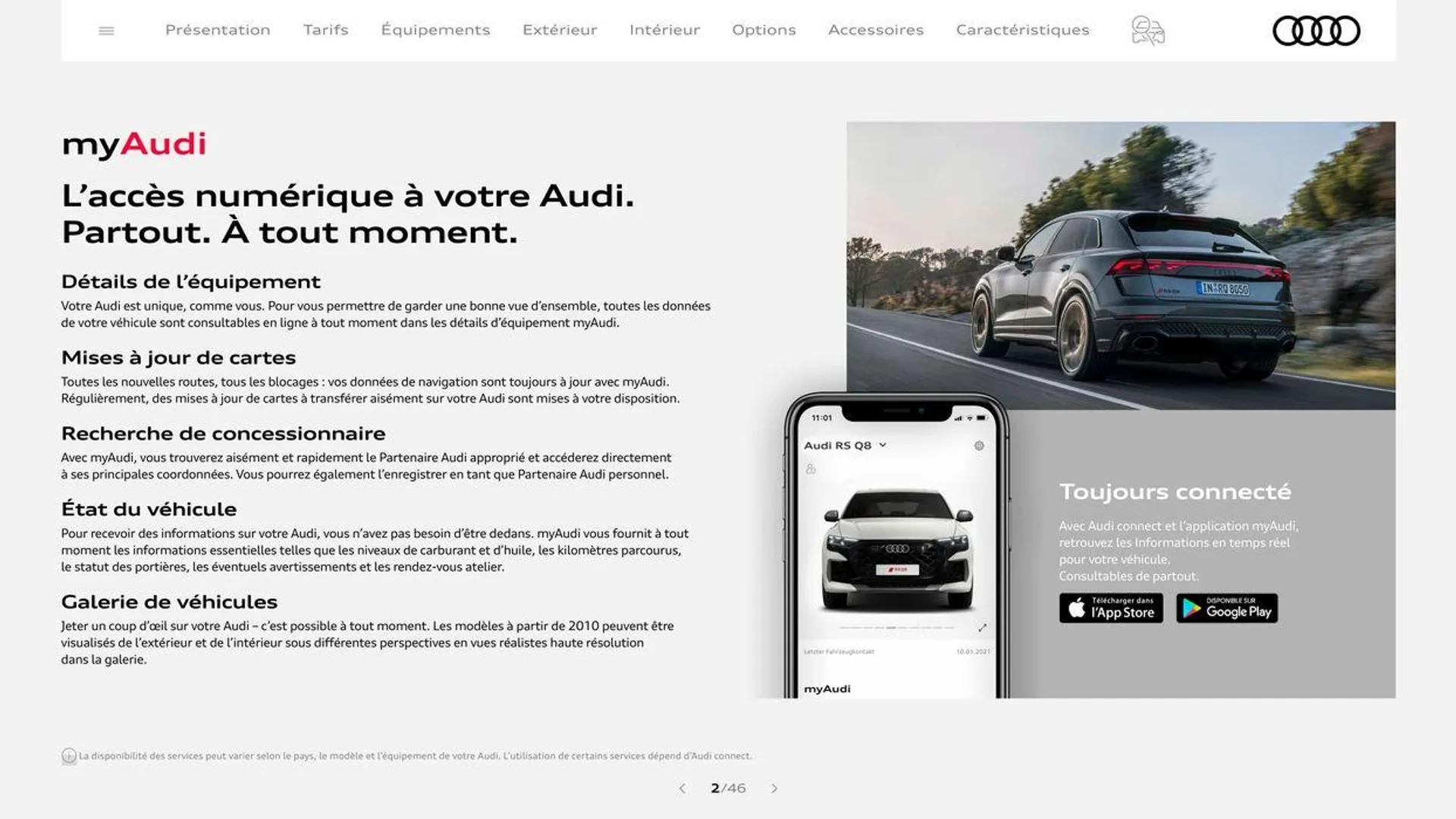 Audi RS Q8 performance du 20 août au 31 décembre 2024 - Catalogue page 2