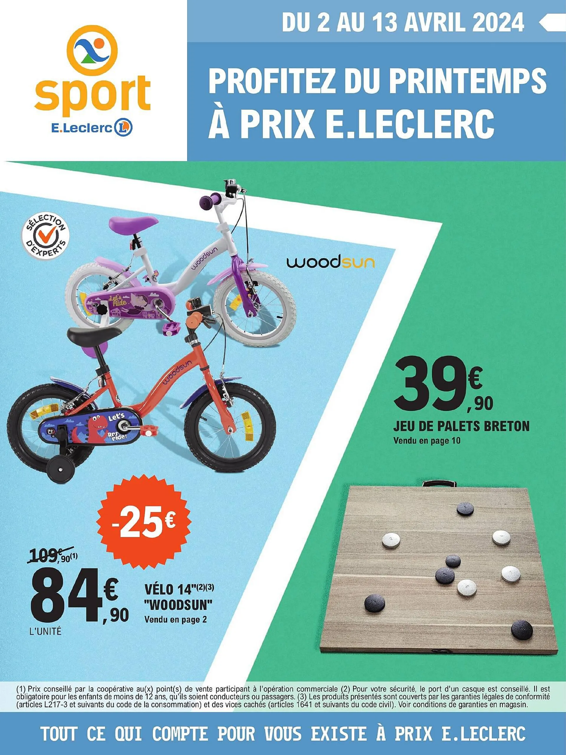 Catalogue E.Leclerc Sport du 2 avril au 13 avril 2024 - Catalogue page 1