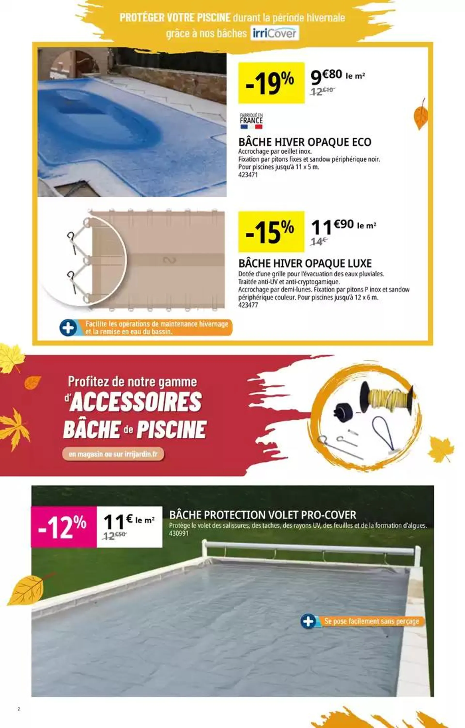 Protégez votre PISCINE et vos économises du 11 octobre au 27 octobre 2024 - Catalogue page 2