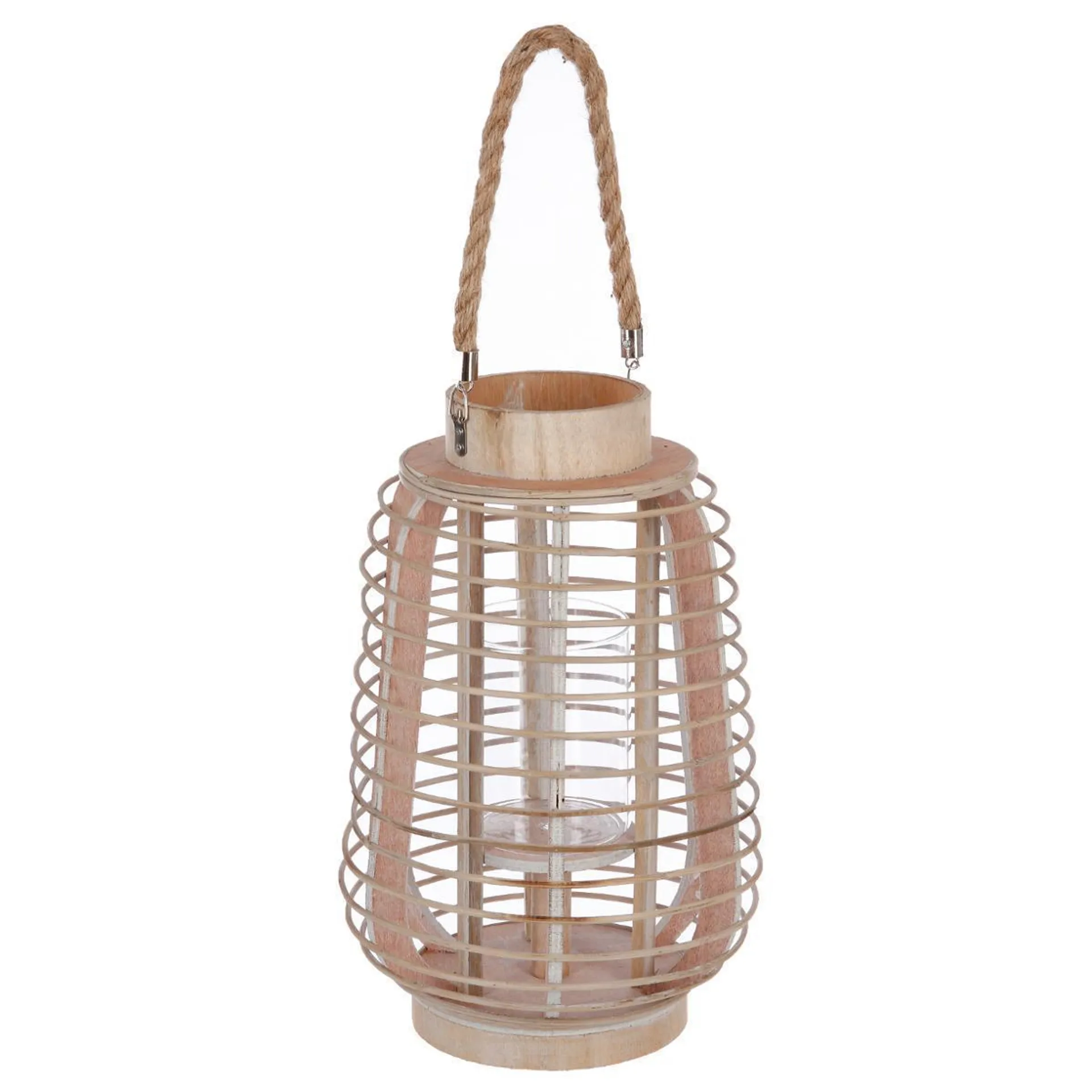 Lanterne rattan - H 33 cm