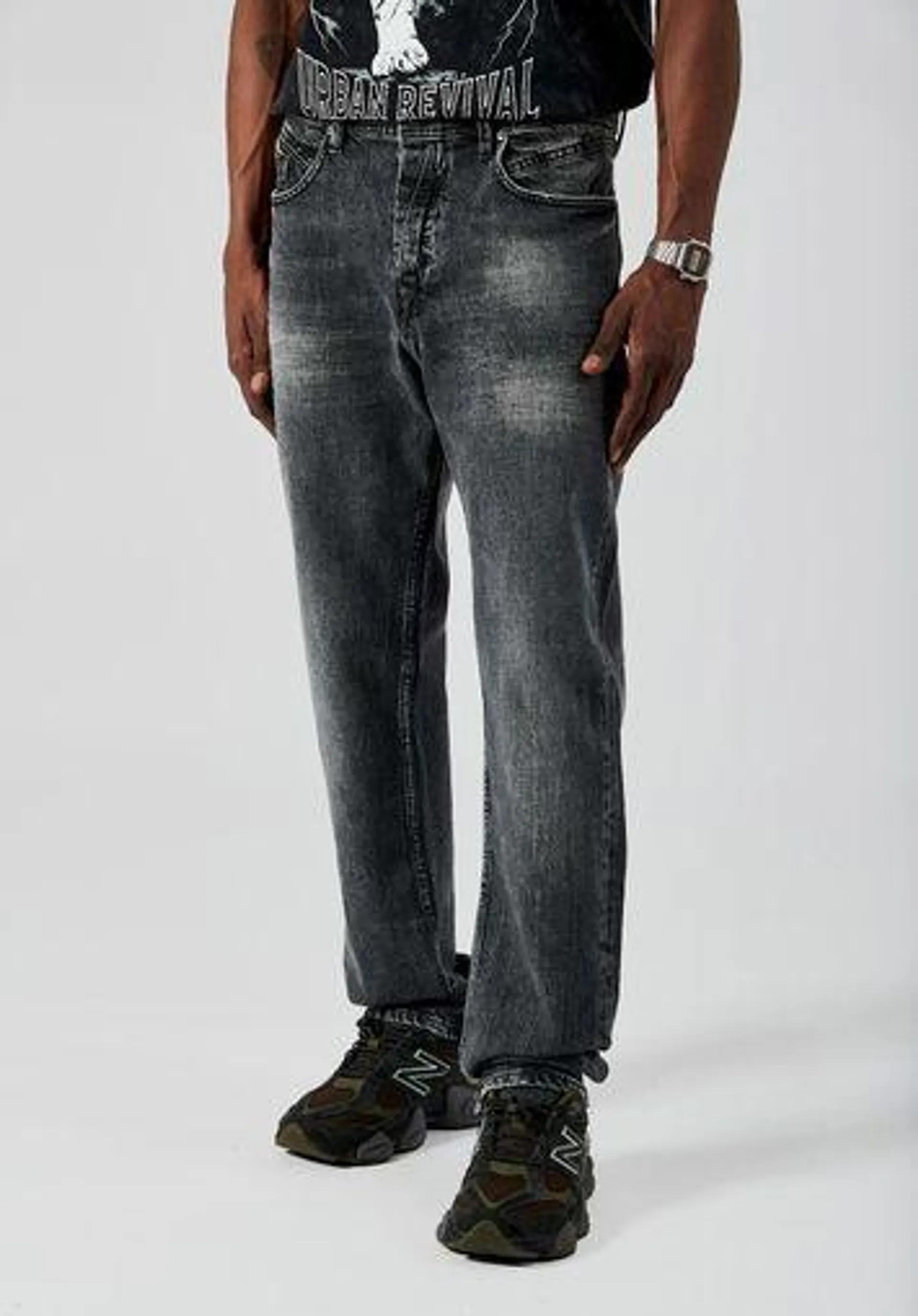 Jean relaxed gris Homme