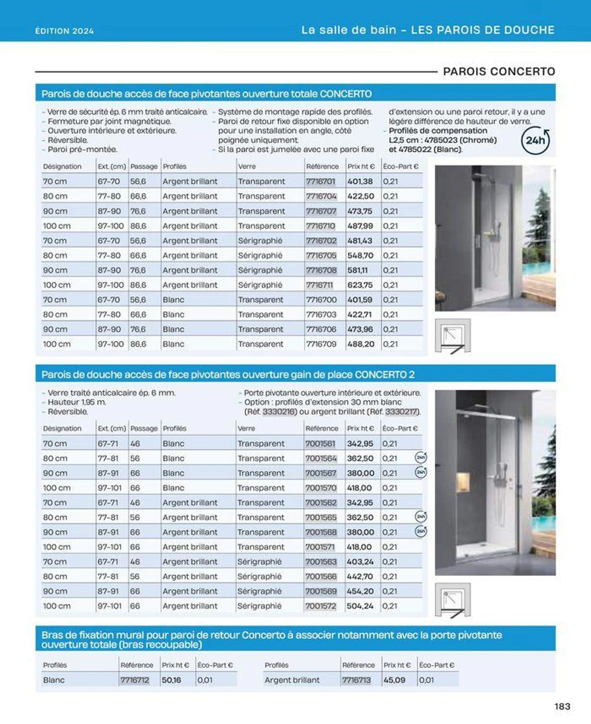 La salle de bain en toute sérénité du 2 juillet au 31 décembre 2024 - Catalogue page 183