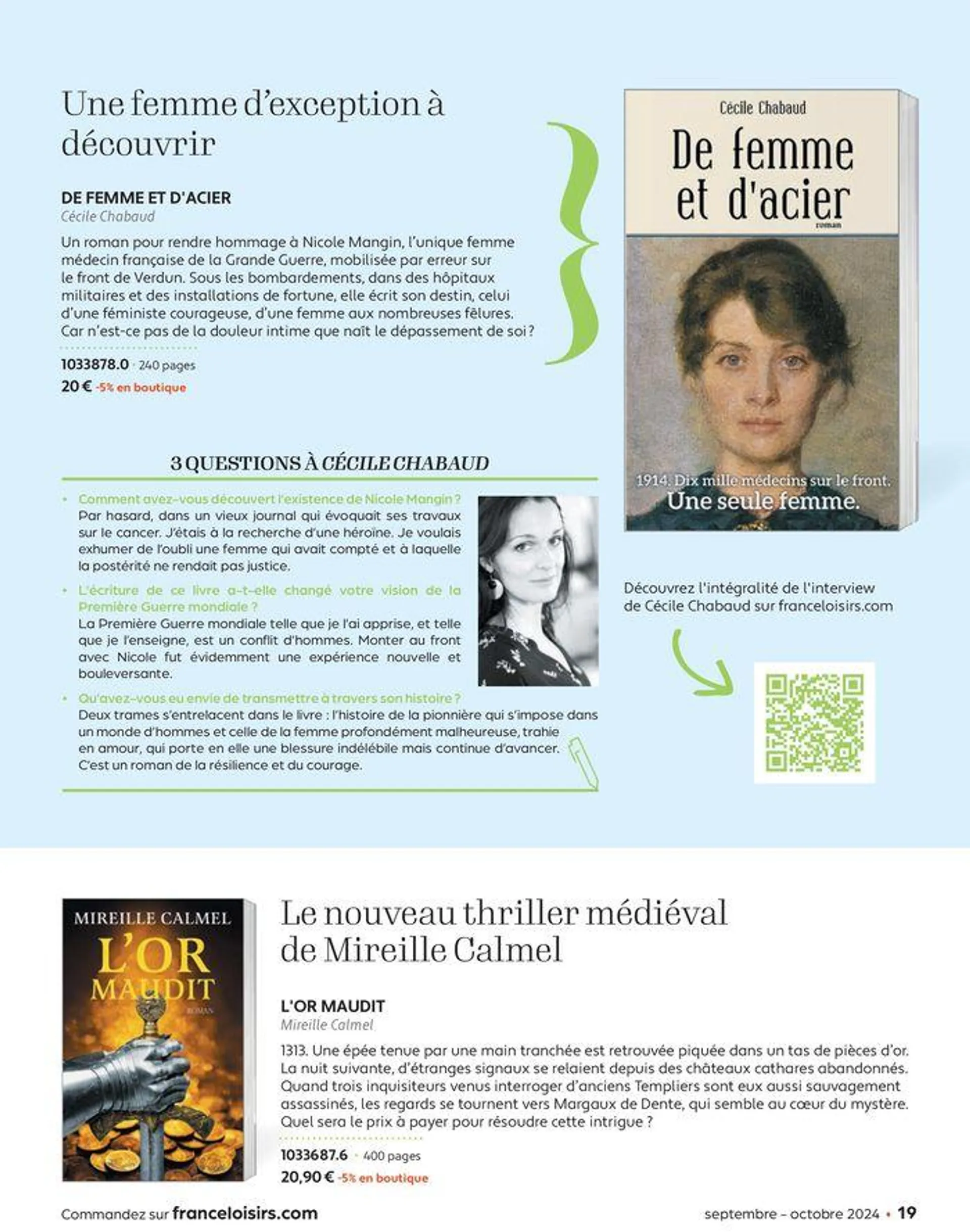 Septembre - Octobre 2024 du 2 septembre au 31 octobre 2024 - Catalogue page 19