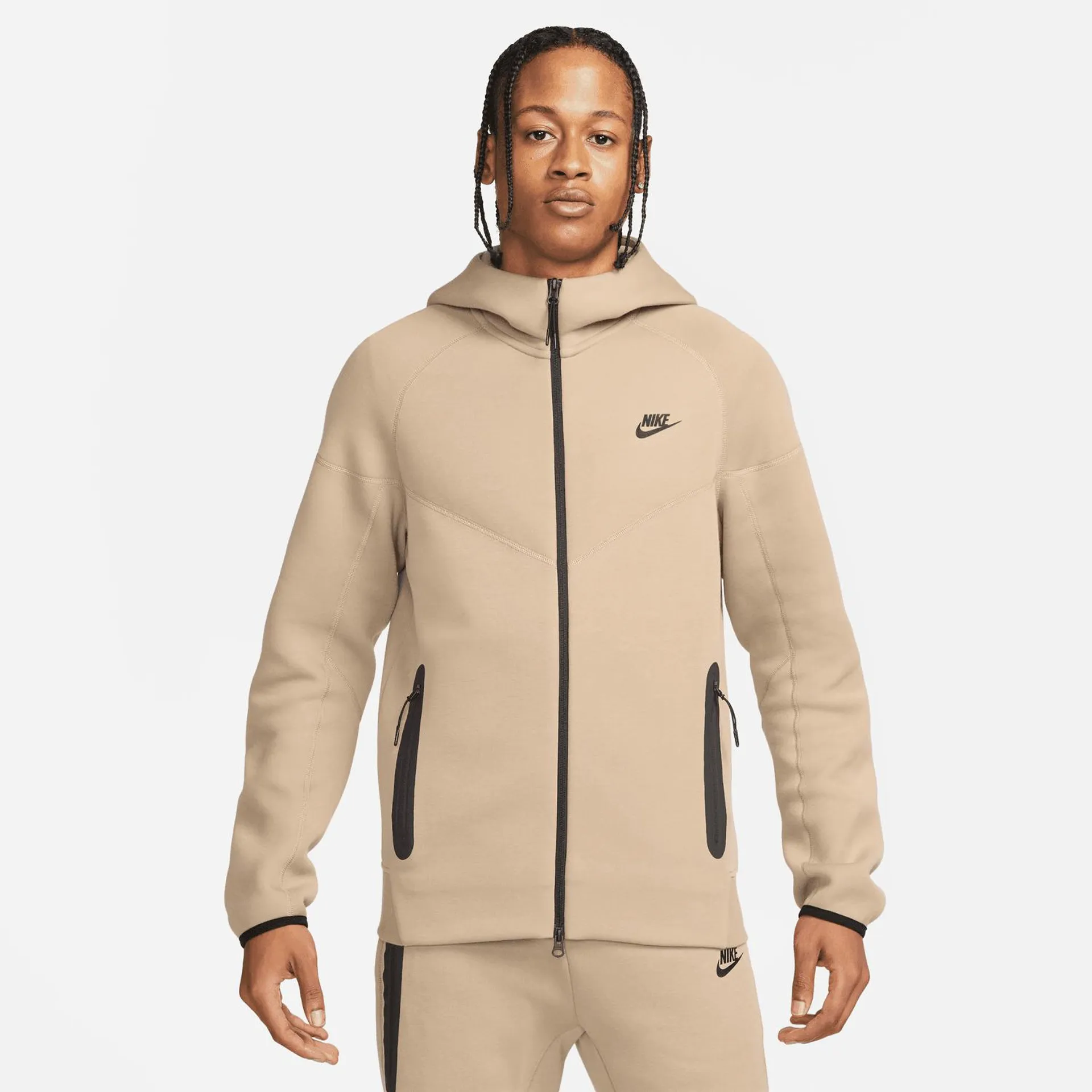 Veste Nike Tech Fleece Windrunner - Marron