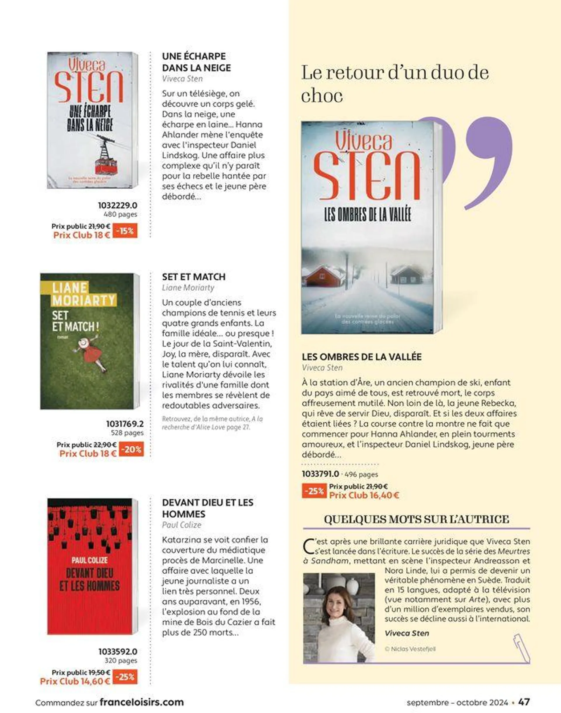 Septembre - Octobre 2024 du 2 septembre au 31 octobre 2024 - Catalogue page 47