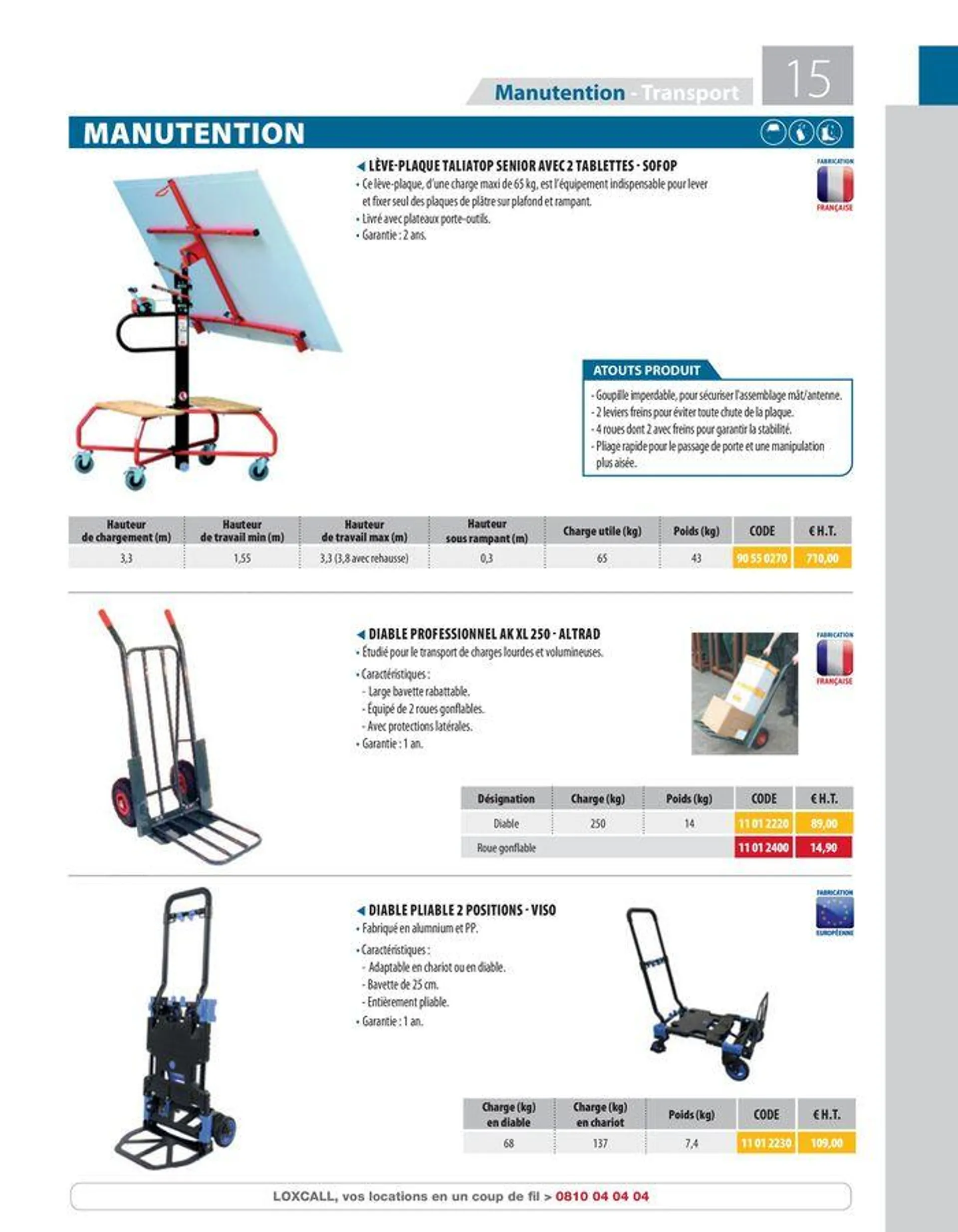 CONSOMMABLES, OUTILLAGES & MATÉRIELS VENTE - 17