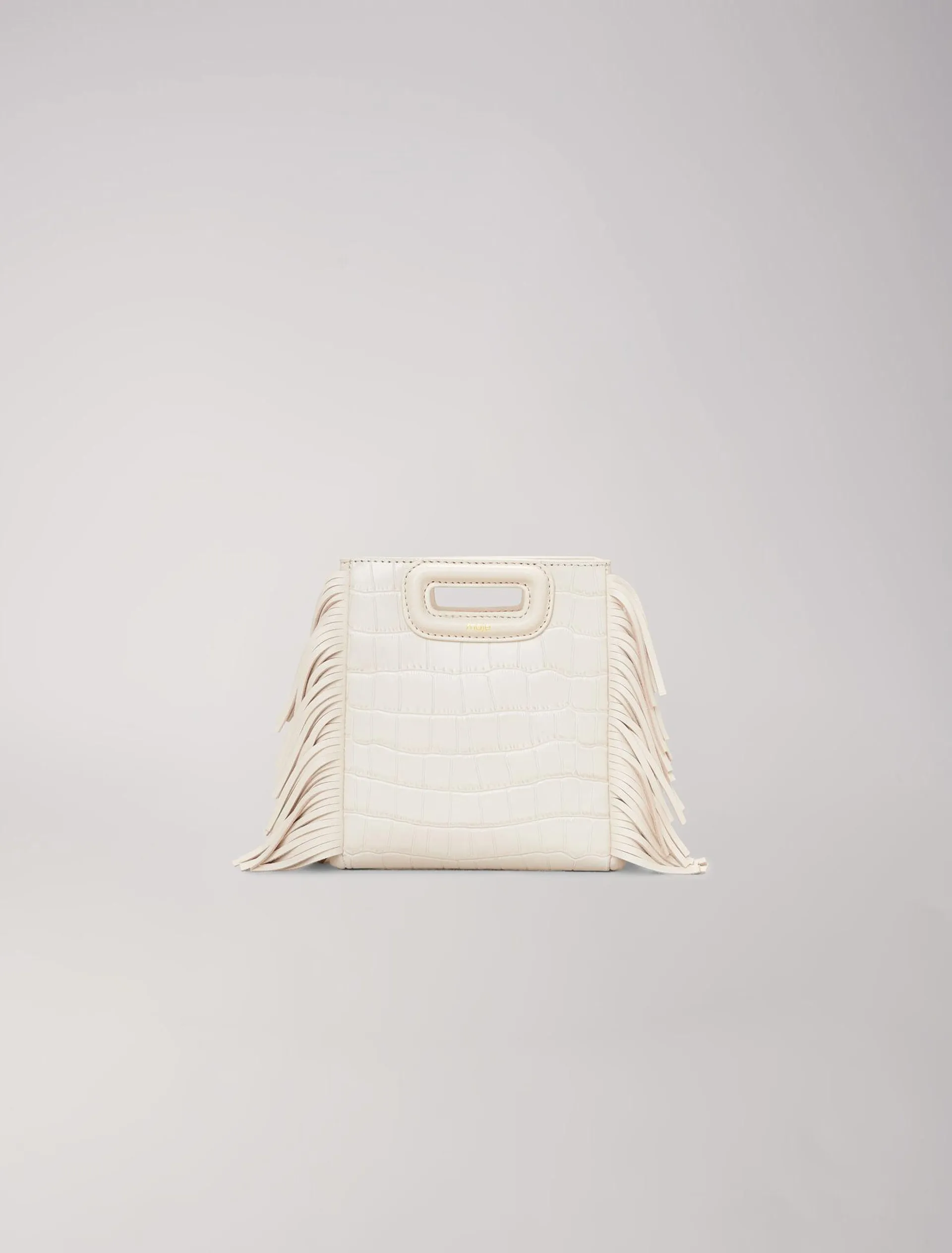 Sac M Mini en cuir croco