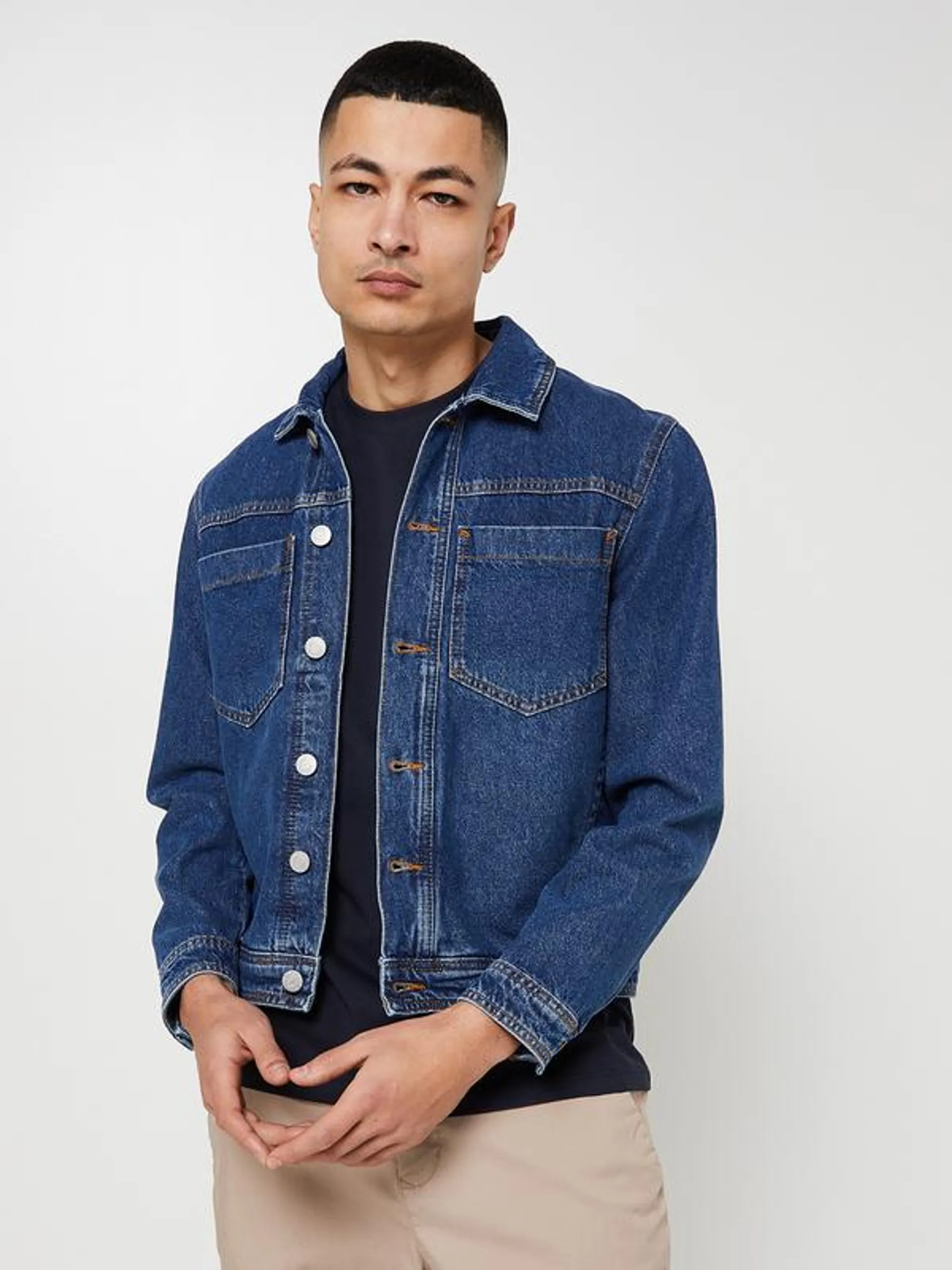 Veste En Jean - Bleu Stone