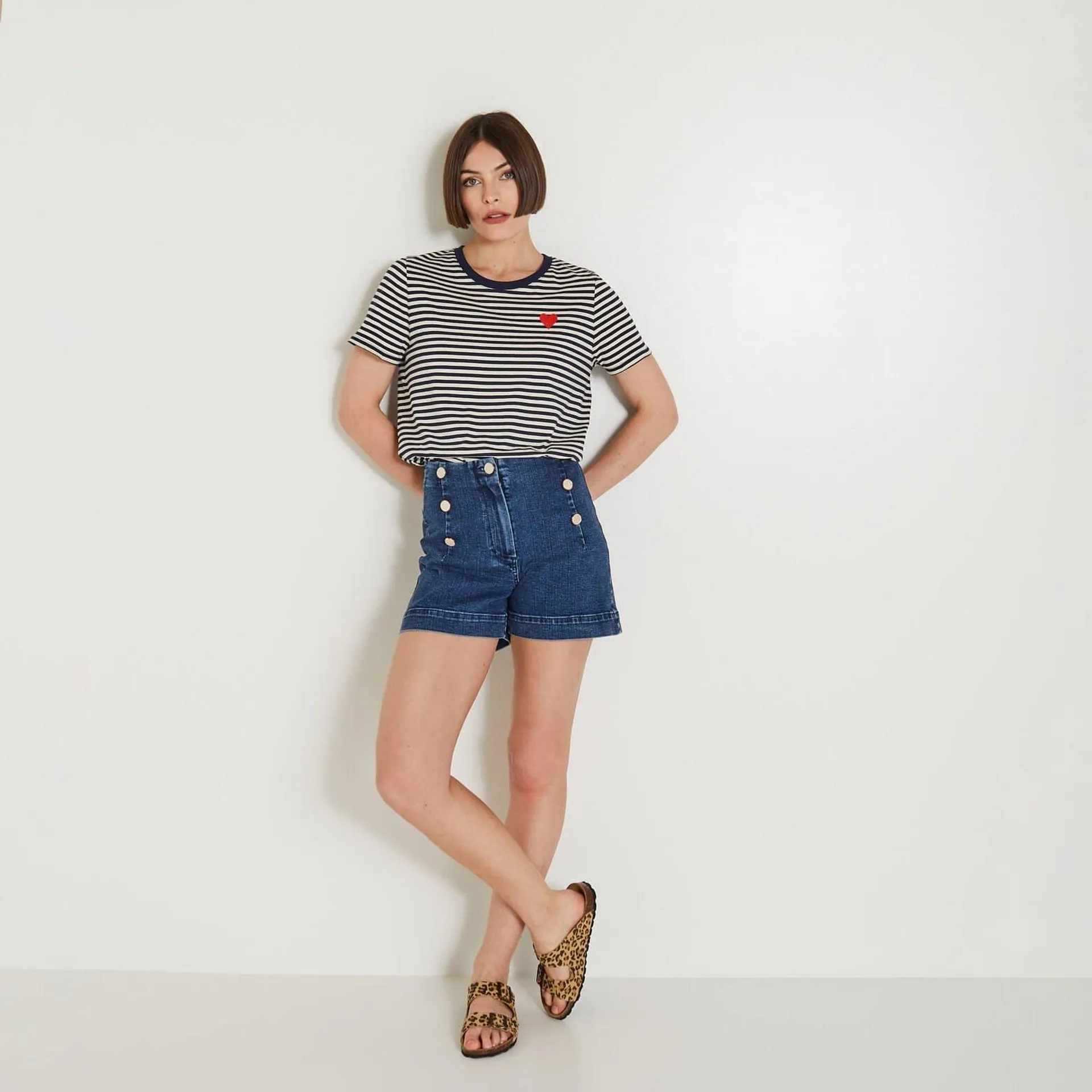 Short en jean femme