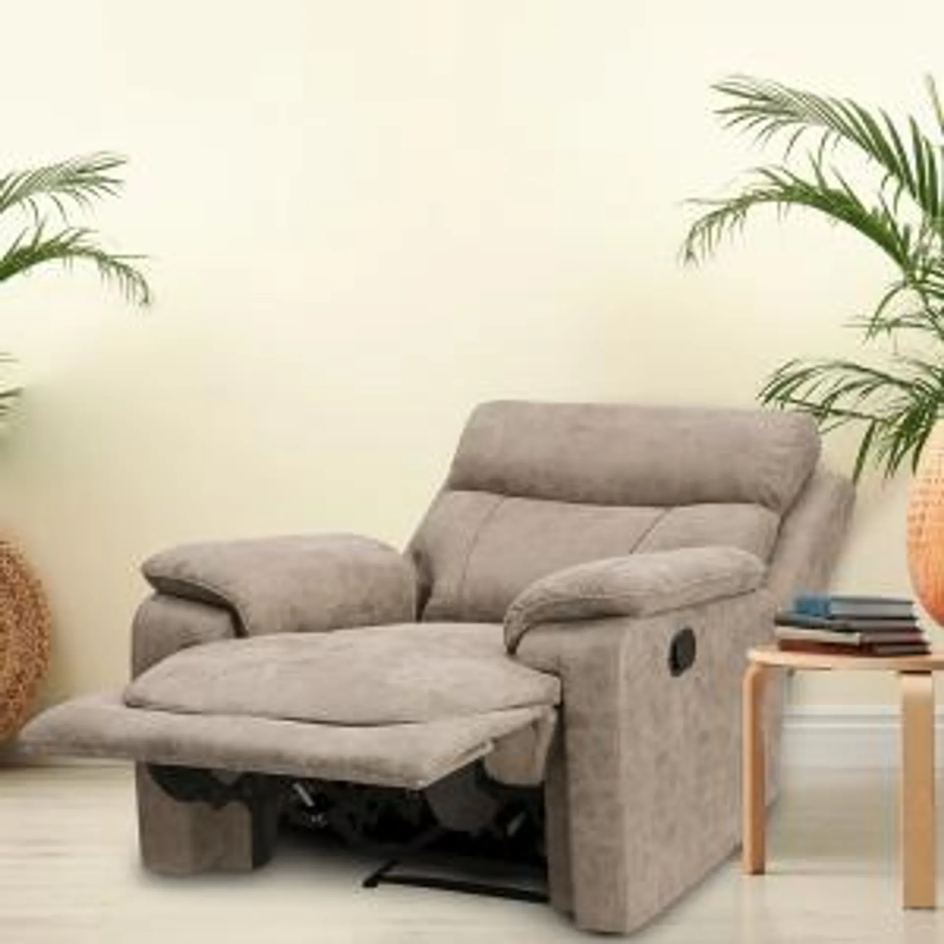 Fauteuil relaxation inclinable effet peau