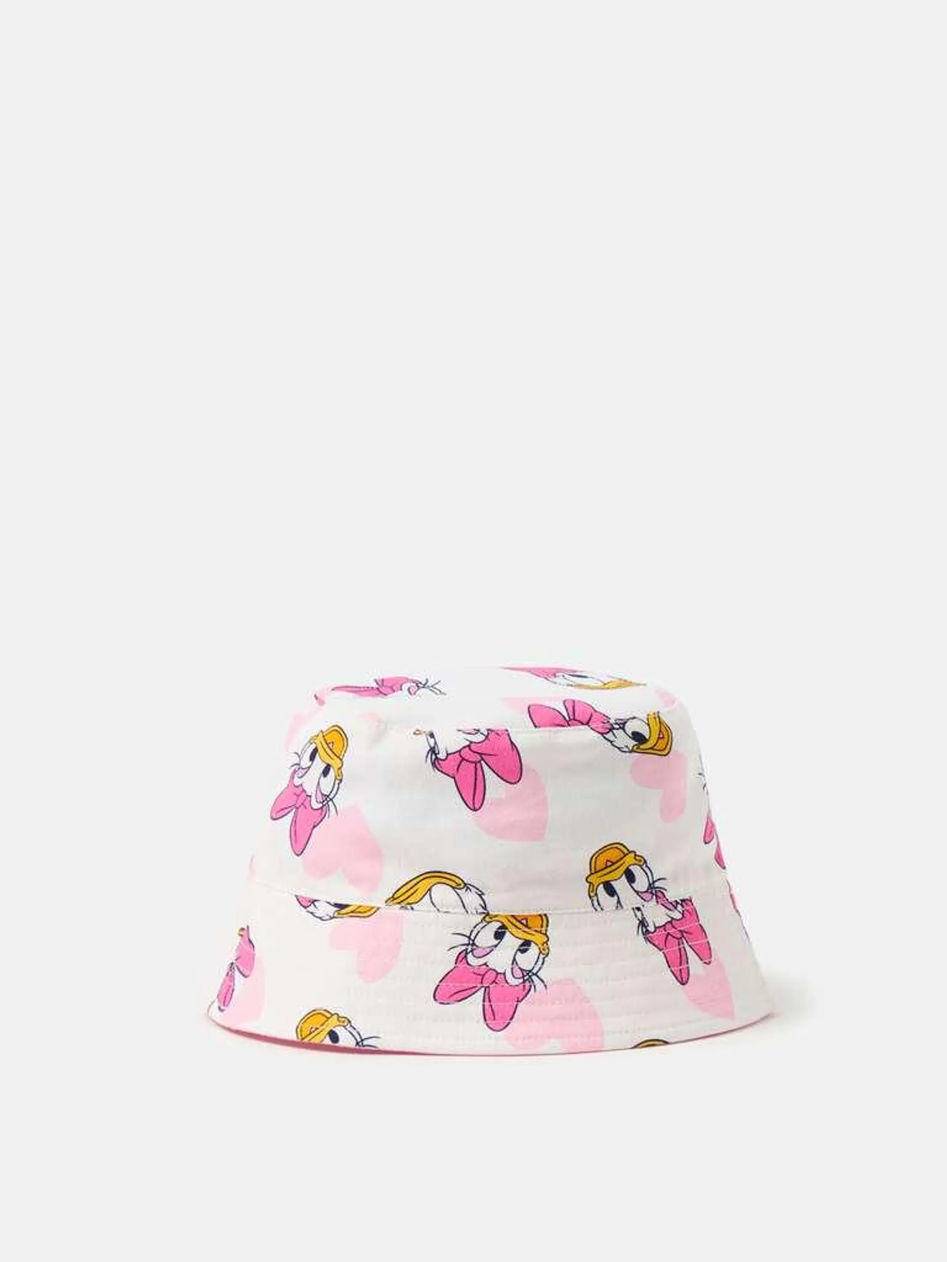 Fishing hat with Donald Duck 90 print Blanc/rose